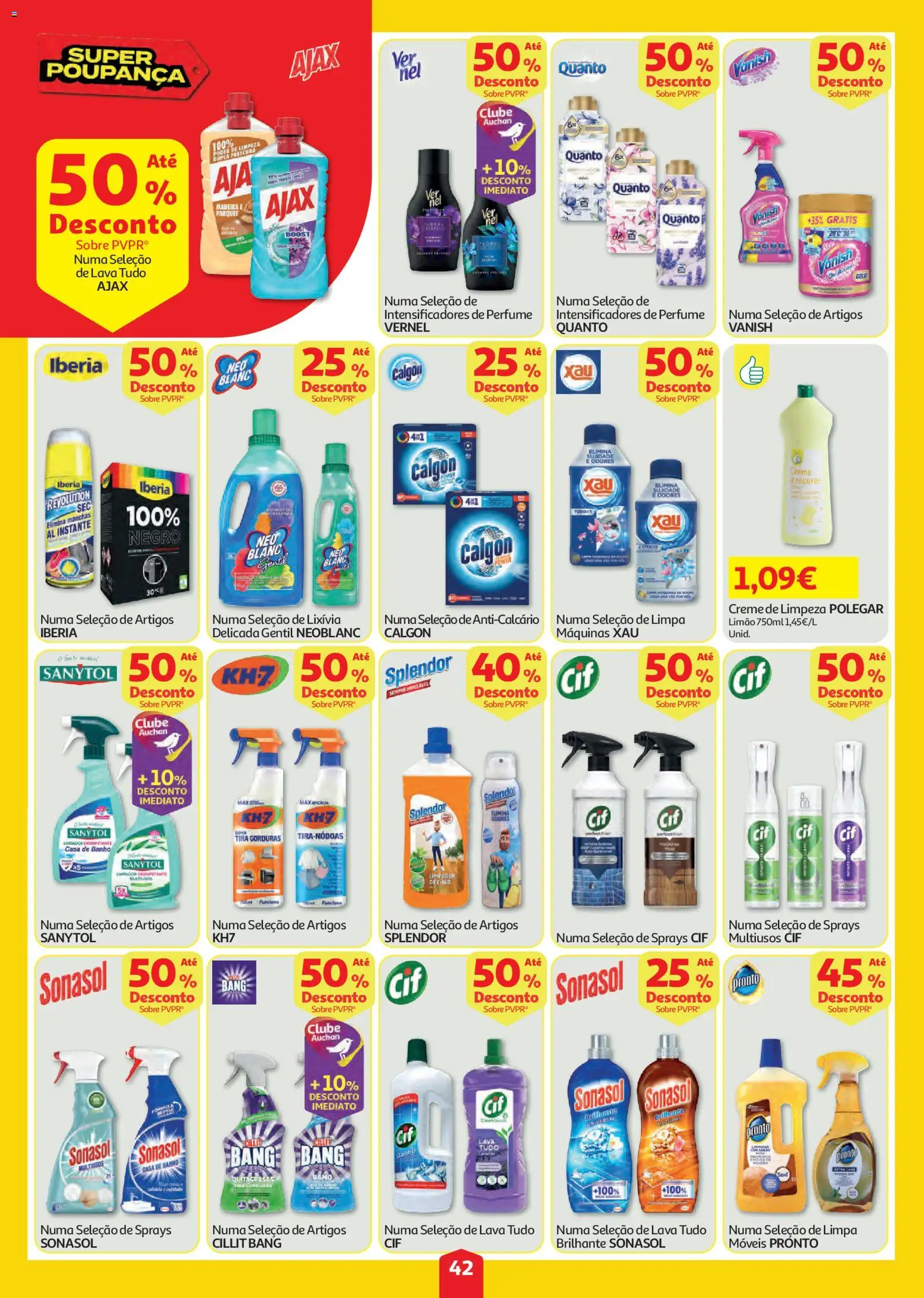 Auchan folheto │ válido de 23/07/2026 | Página: 42 | Produtos: Perfume, Casa de banho, Banho, Creme