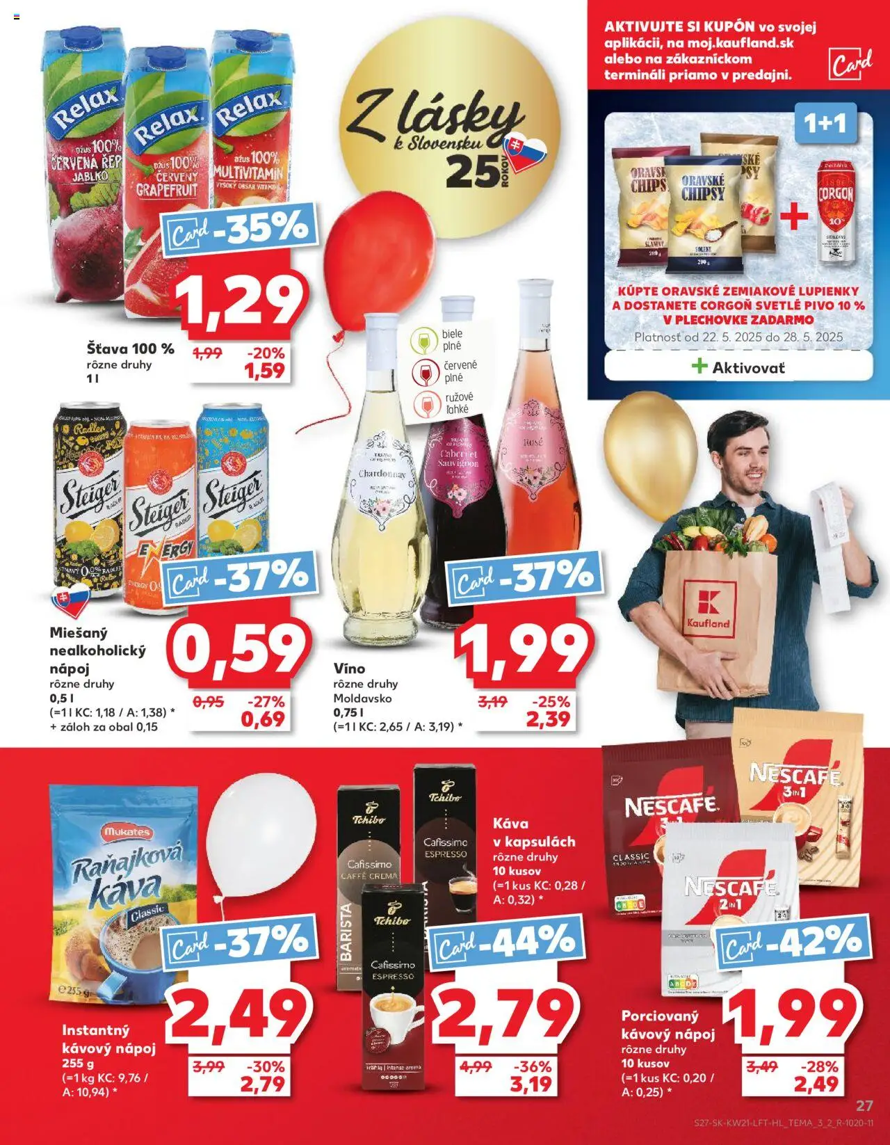 Nové Kaufland akcie – leták je platný od 22.05.2025 | Strana: 27