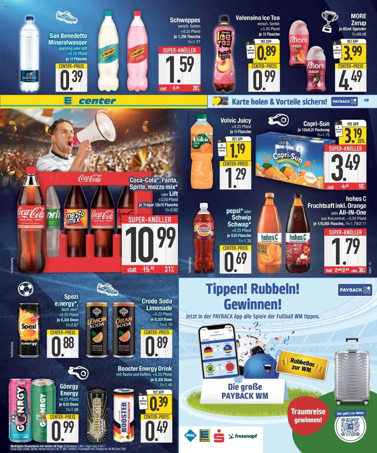 Edeka - EDEKA: Wochenangebote (ab 28.06.2026) » Angebote Online | Seite: 15 | Produkte: Mezzo mix, Coca cola, Hohes c, Fruchtsaft