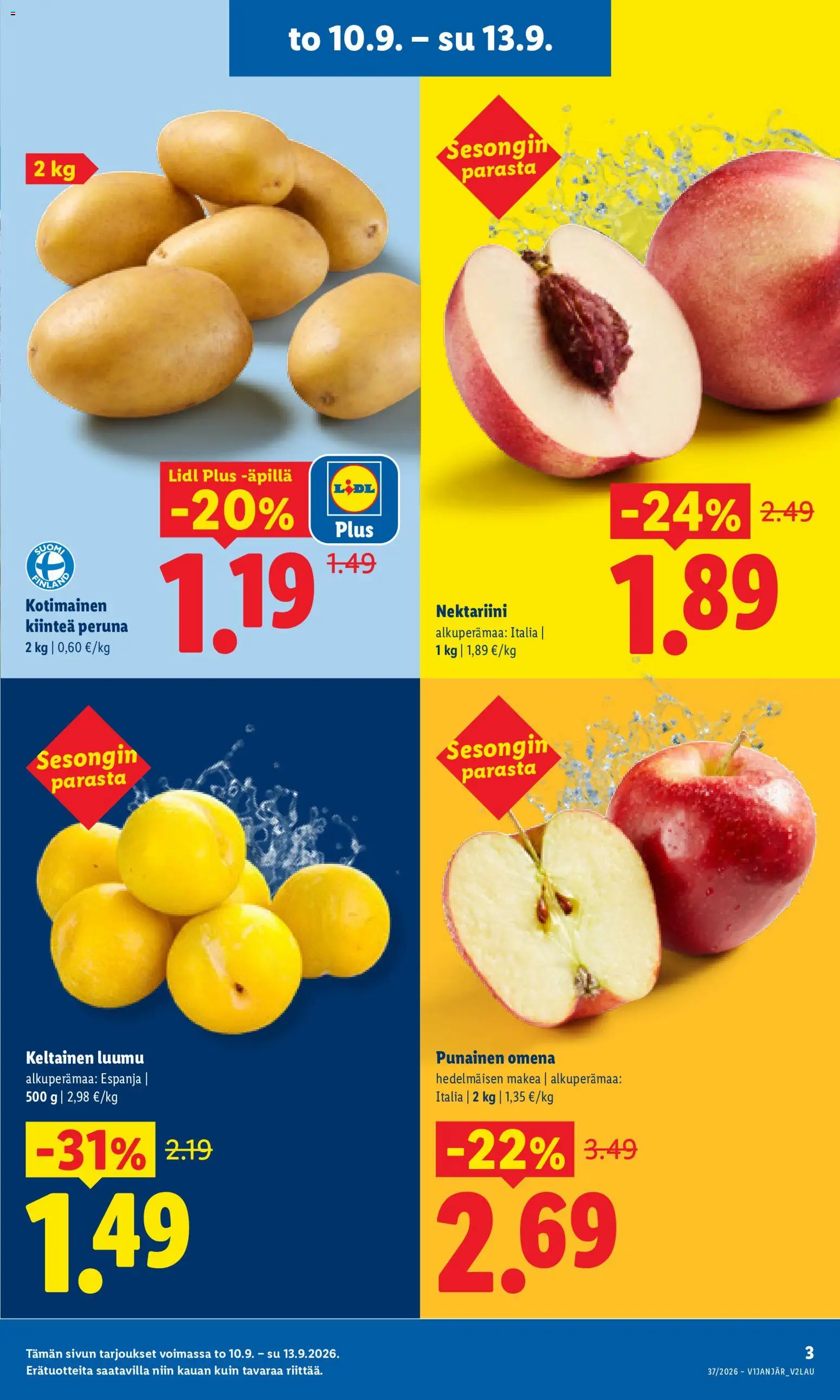 Lidl tarjoukset - Helsinki – voimassa 10/09/2026 alkaen | Sivu: 3