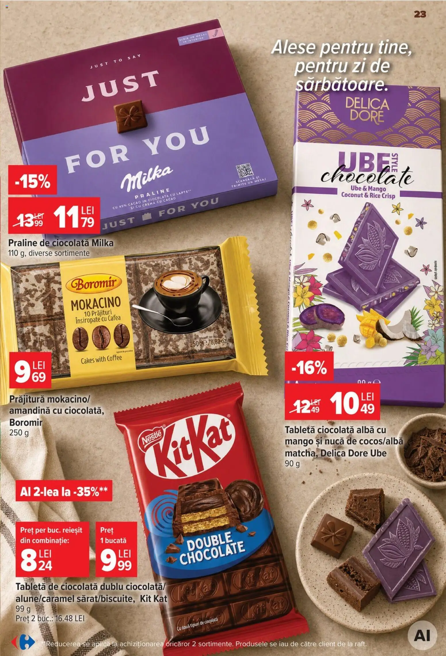Noul catalog Carrefour – valabil de la 12.08.2026 | Pagină: 24 | Produse: Tabletă, Alba, Cacao, Mango