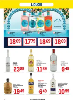 Anteprima del volantino Metro volantino valido a partire dal 13/08/2026 | Pagina: 22 | Prodotti: Gin, Gin rosa, Vodka, Arancia