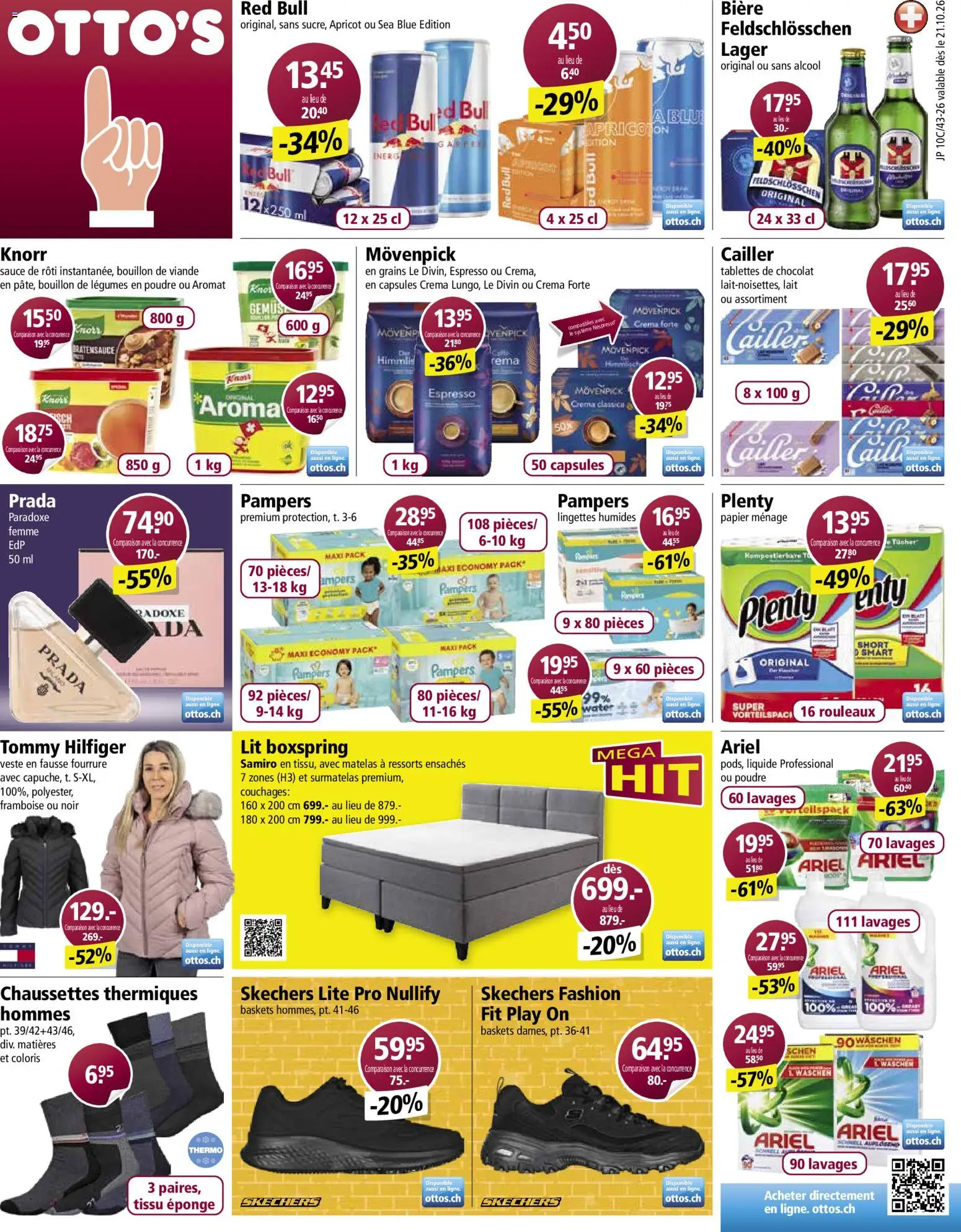 Otto's aktionen FR – gültig ab 21.10.2026 | Seite: 1 | Produkte: Red bull, Pampers