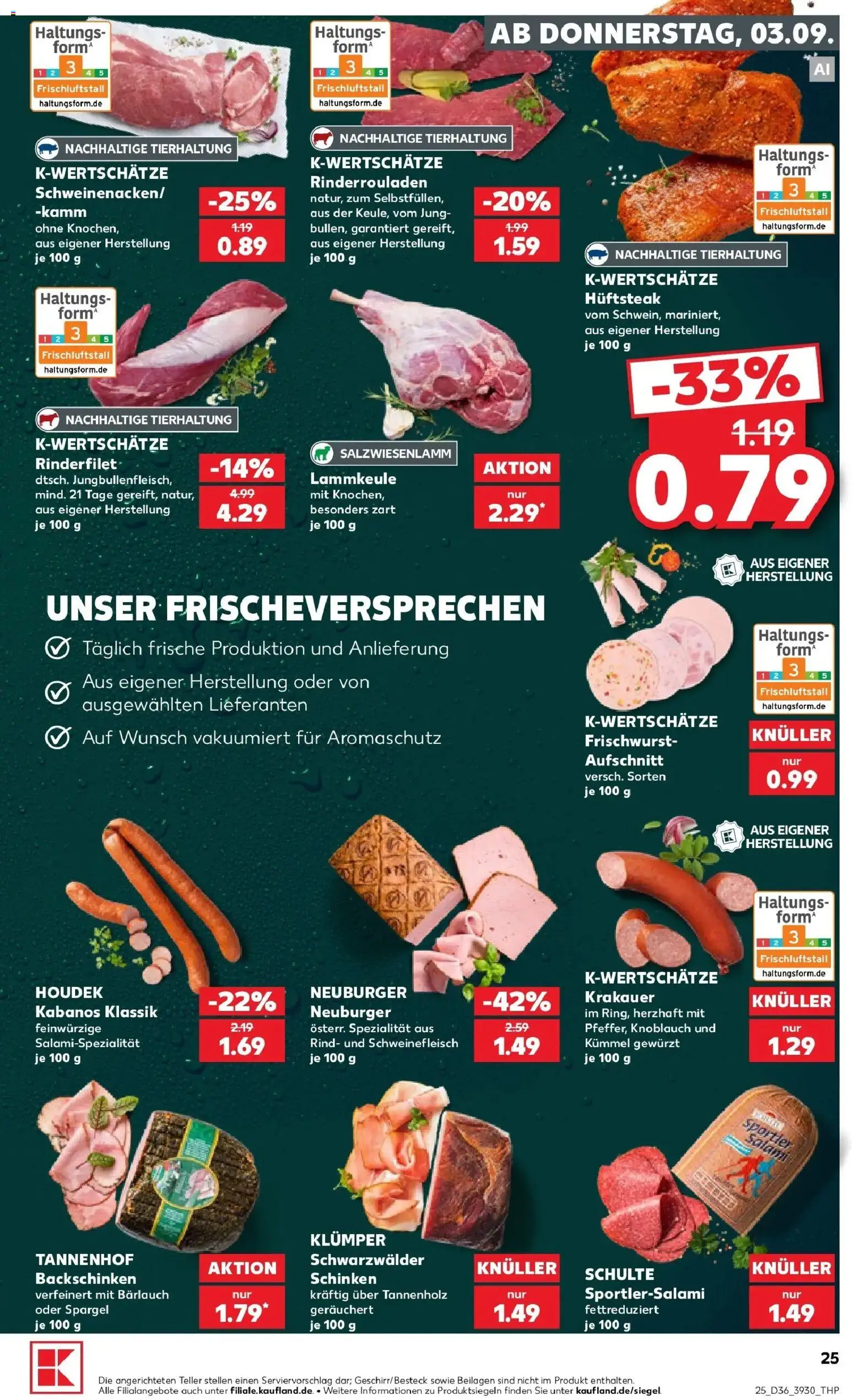 Prospekt Kaufland ab 31.08.2026 » Angebote Online zum Blättern | Seite: 34 | Produkte: Rinderrouladen, Rinderfilet, Spargel, Schweinefleisch