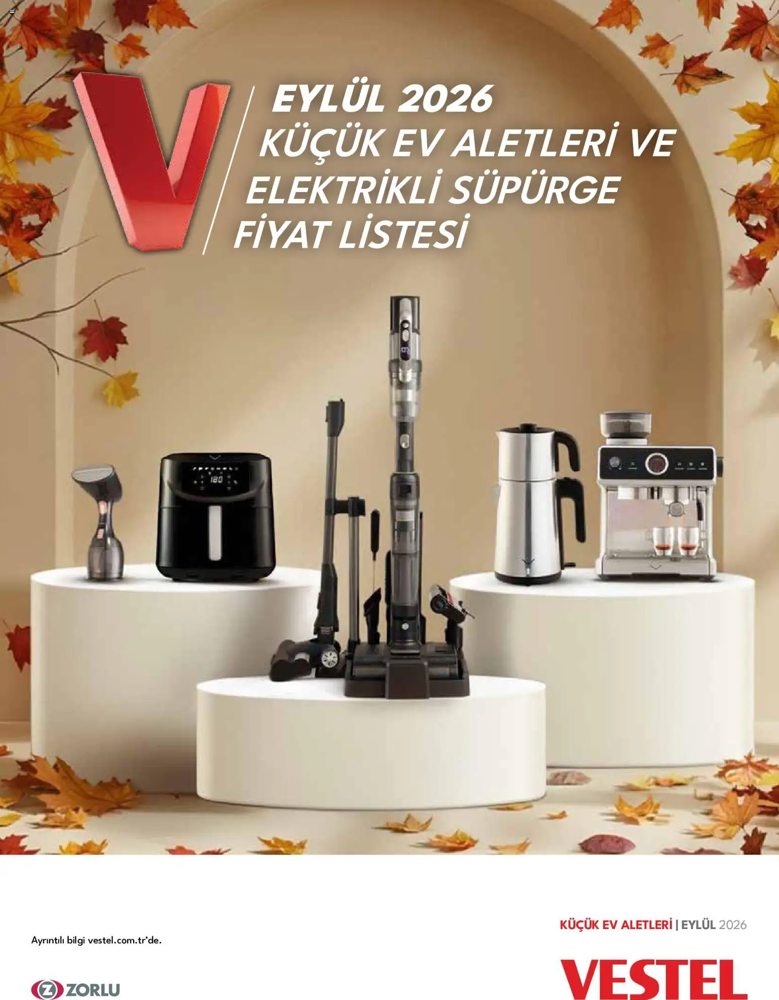 Vestel - Küçük Ev Aletleri - 02 Eylül 2026 tarihinden itibaren geçerlidir | Sayfa: 1 | Ürünler: Elektrikli süpürge