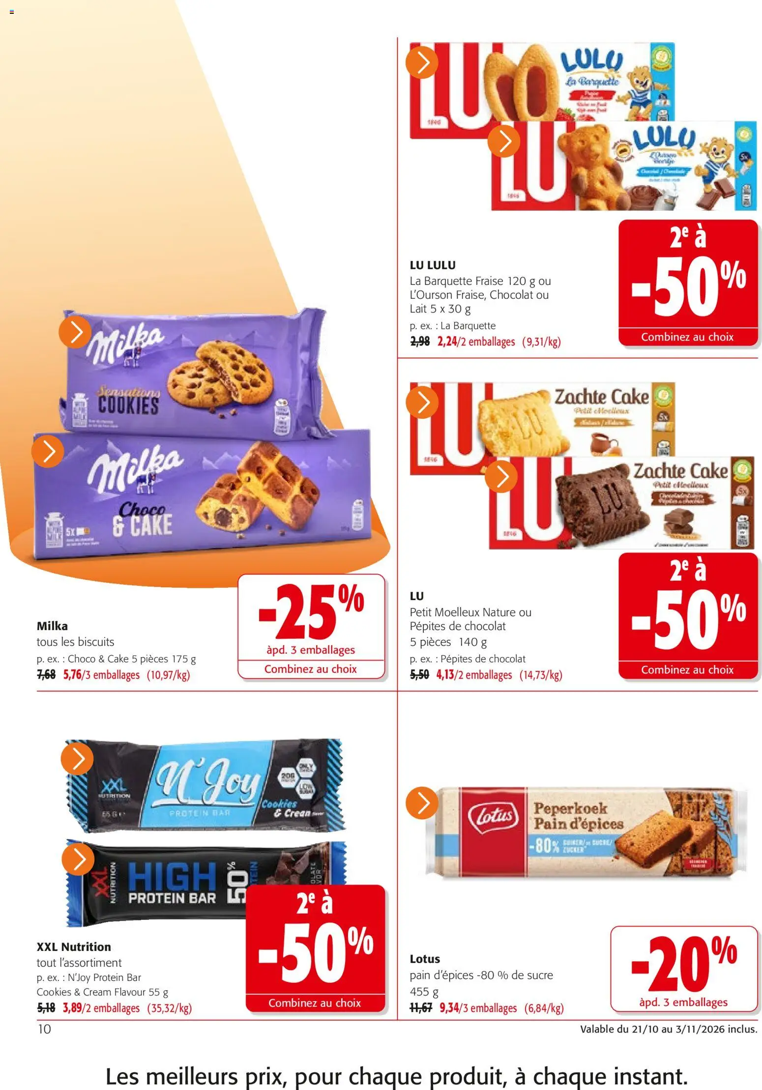 {H1} | Page: 10 | Produits: Pain d'épices, Cake, Pain, Chocolat