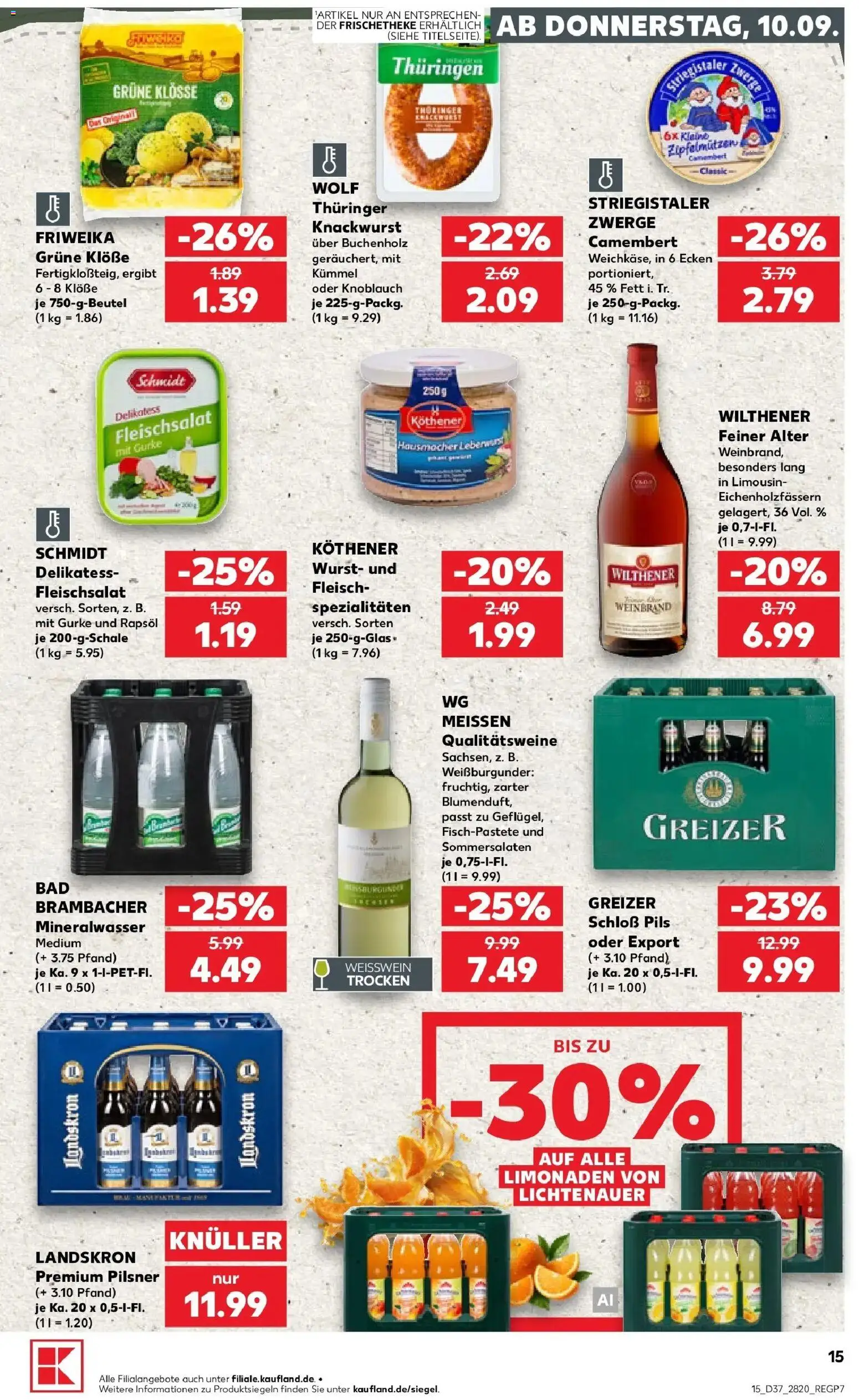Kaufland Prospekt Reichenbach Im Vogtland – gültig ab 07.09.2026 | Seite: 24 | Produkte: Spezialitäten, Pils, Camembert, Knoblauch