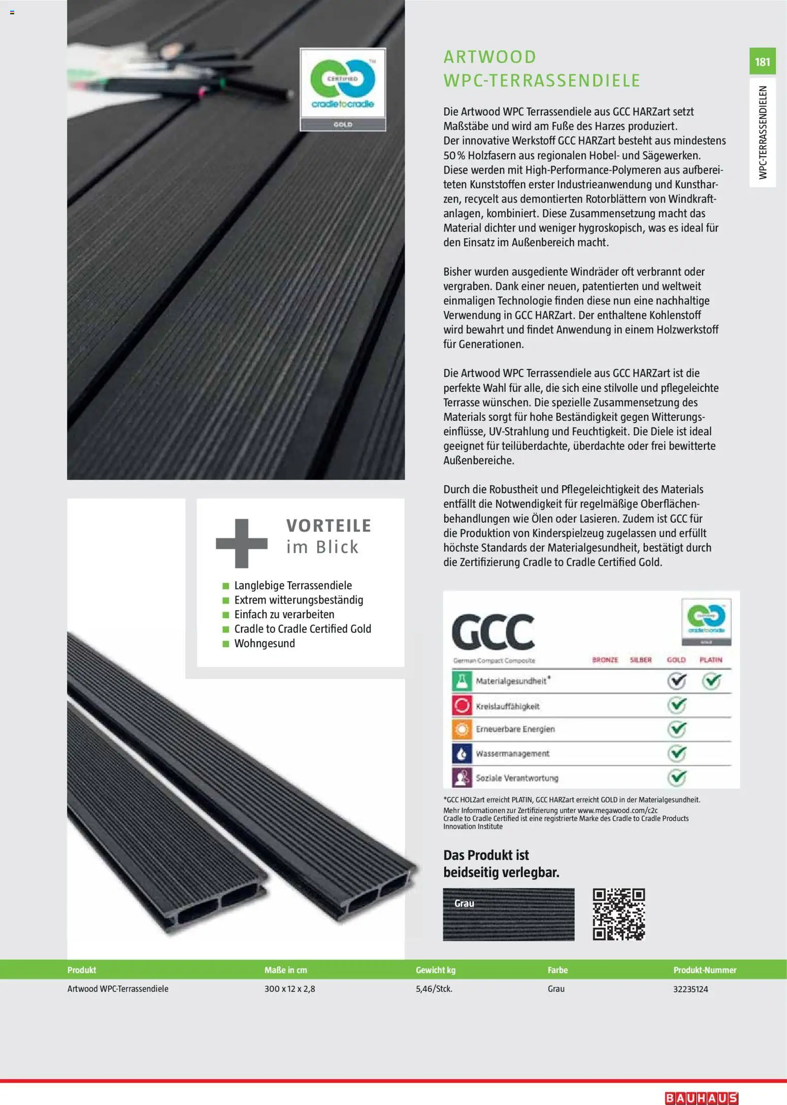 Bauhaus Gartenbaumaterialien 2026 – gültig ab 02.03.2026 | Seite: 181 | Produkte: Gewicht, Hobel