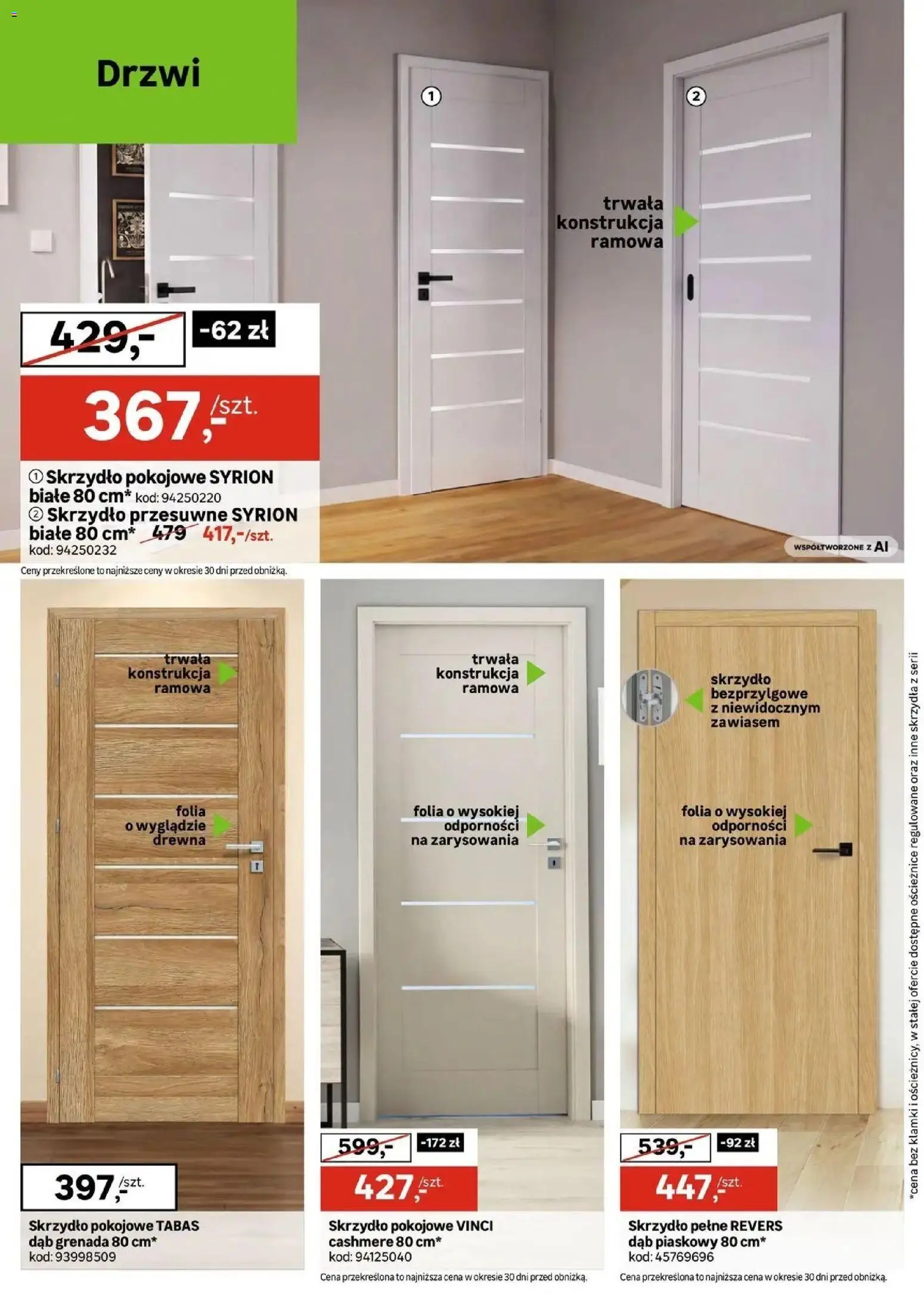 Leroy Merlin gazetka od (28.08.2026 - 08.09.2026) | Strona: 6 | Produkty: Folia, Drzwi