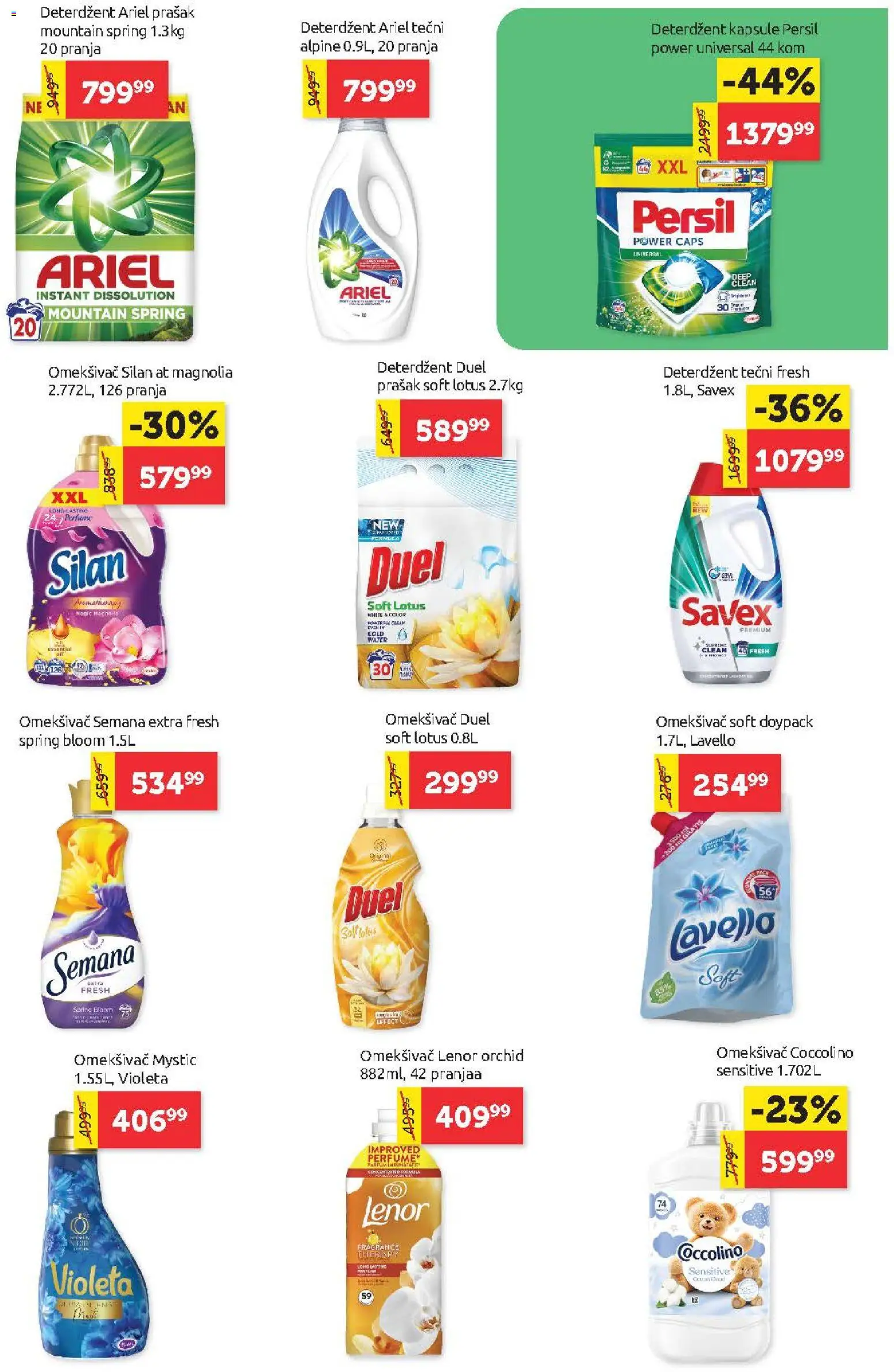 SuperVERO katalog - važi od 23.07.2026 | Strana: 23 | Proizvode: Deterdžent, Ariel, Silan, Persil