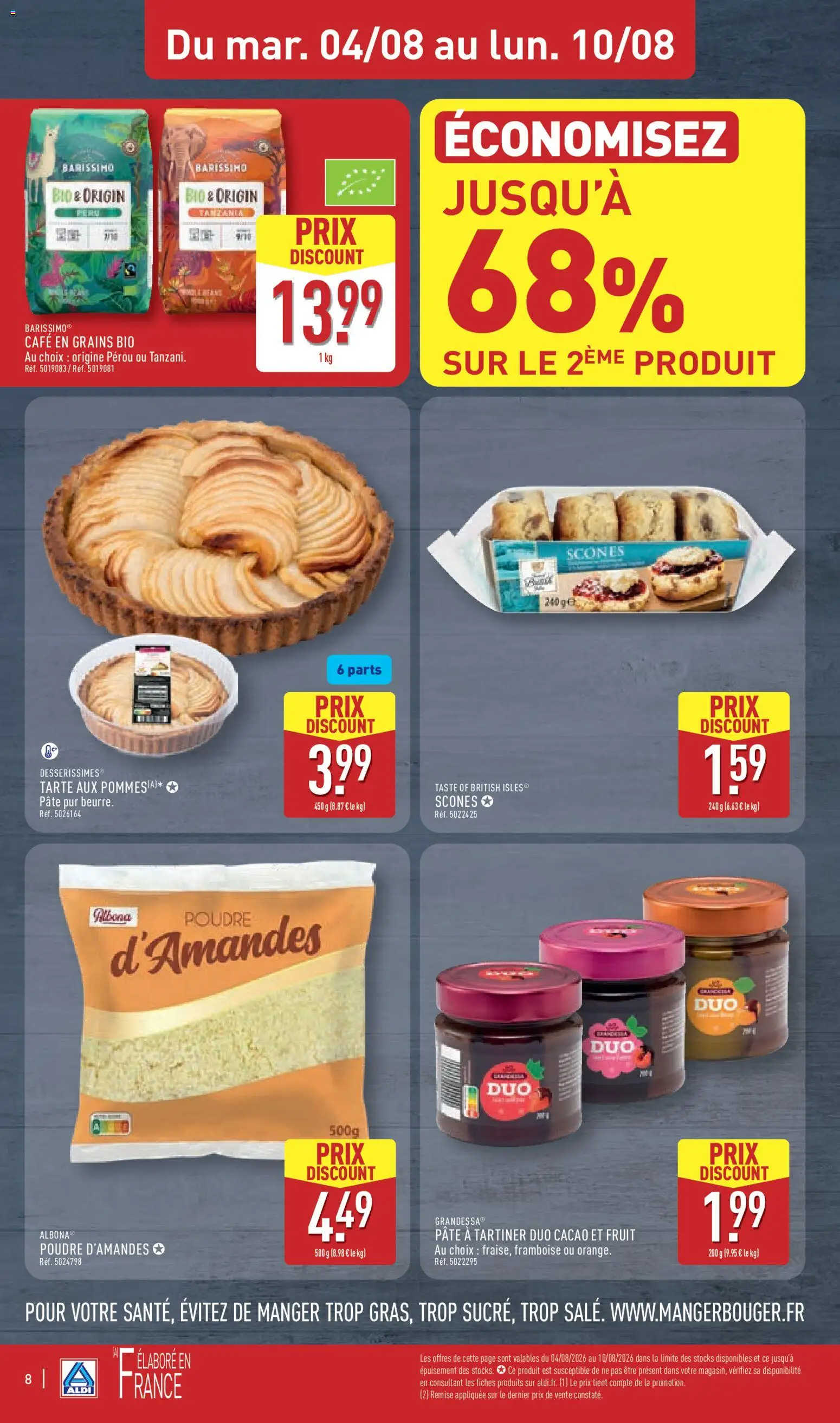 {H1} | Page: 10 | Produits: Cacao, Poudre, Pâte à tartiner, Café