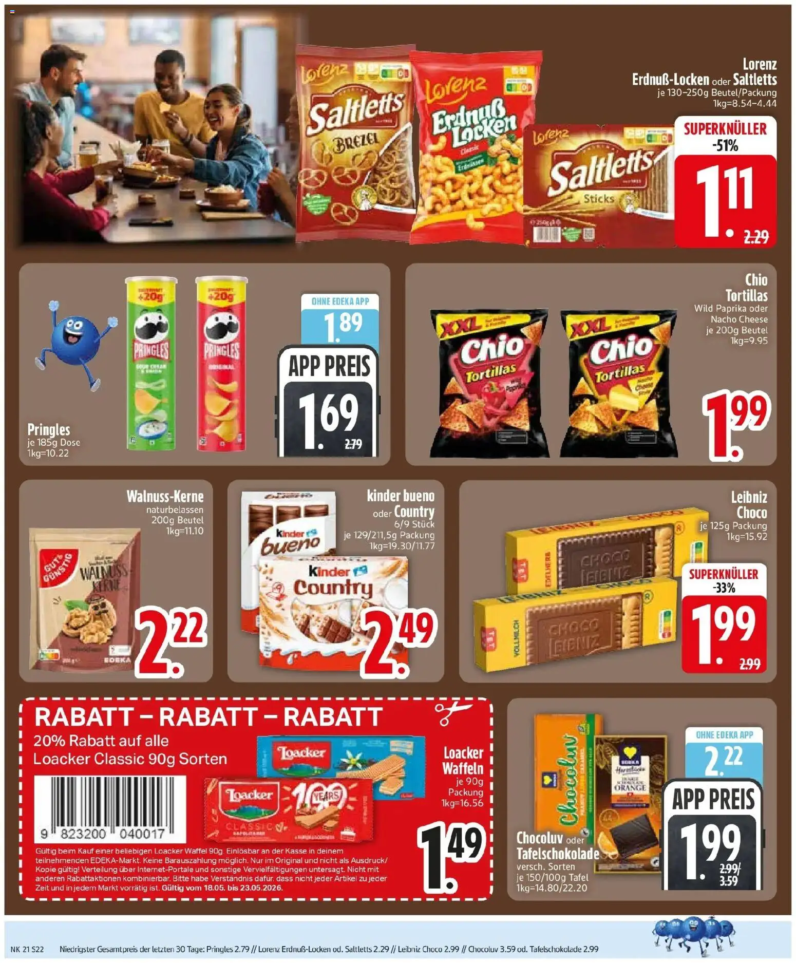 Edeka prospekt Murnau – gültig ab 17.05.2026 | Seite: 25 | Produkte: Kinder bueno, Waffeln, Paprika, Pringles