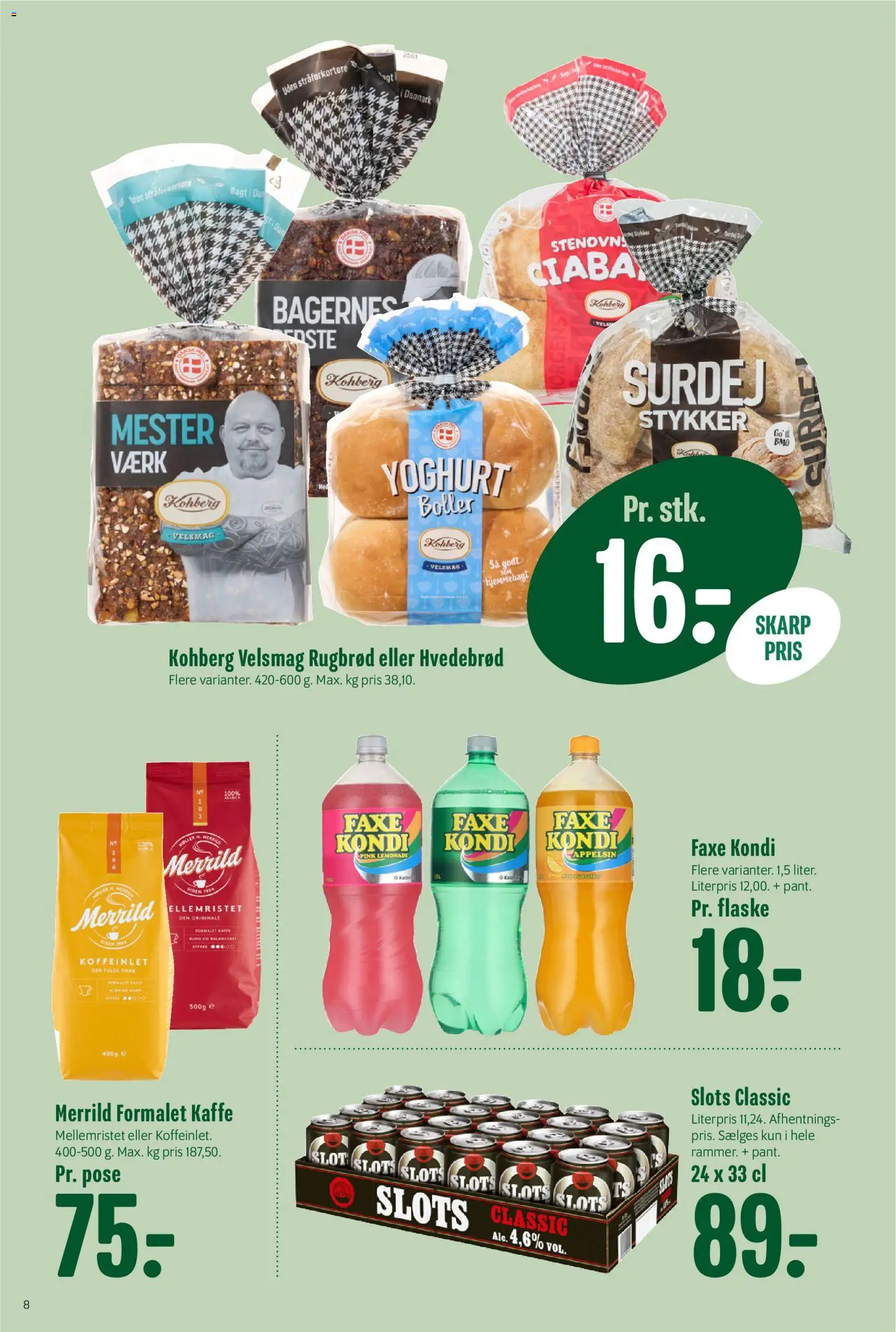 Min Købmand tilbudsavis – gyldig fra 29.05.2026 | Side: 10 | Produkter: Yoghurt, Kaffe, Faxe Kondi, Rugbrød
