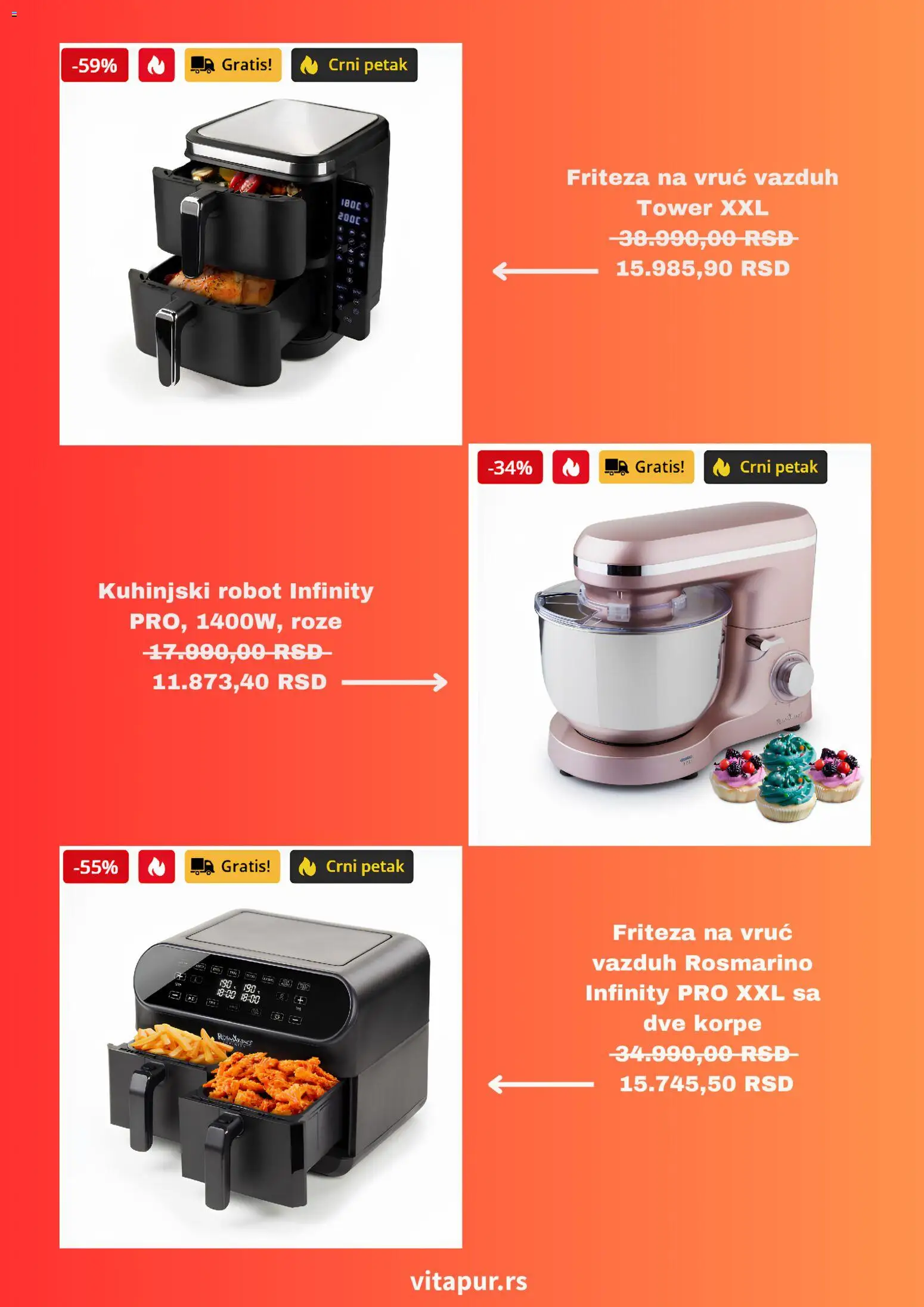 Vitapur katalog - važi od 03.06.2026 | Strana: 2 | Proizvode: Robot, Friteza