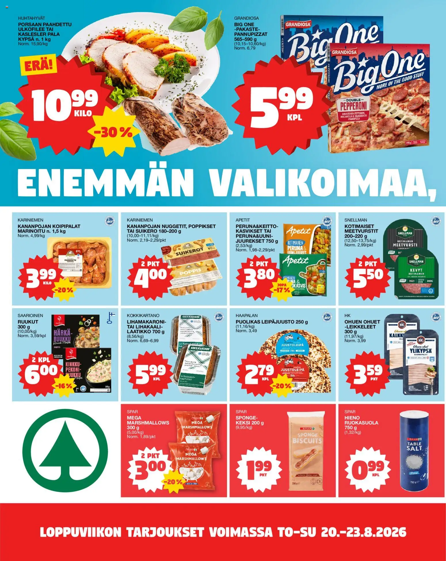 Tokmanni - Ruokasanomat – voimassa 20/08/2026 alkaen | Sivu: 2