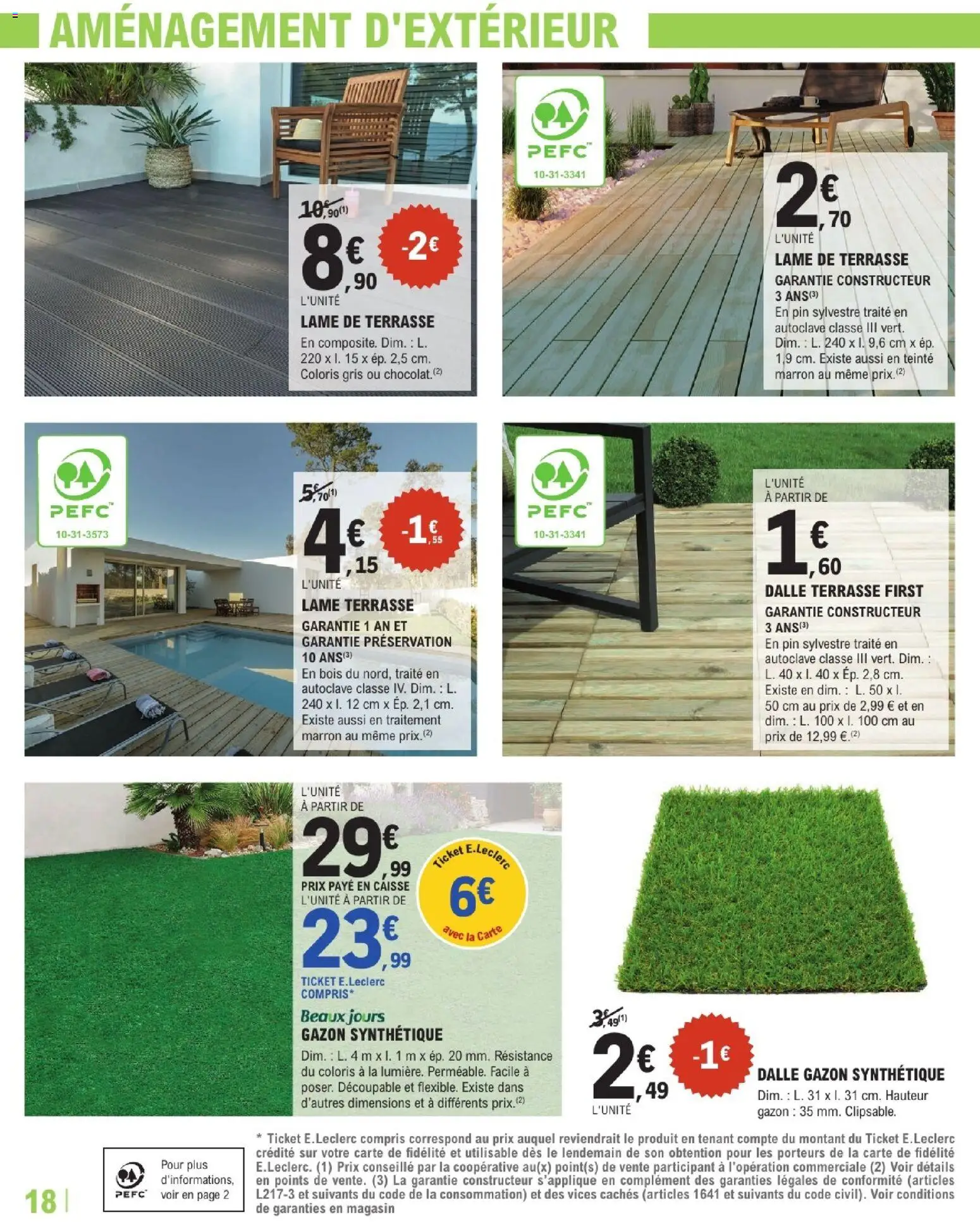 {H1} | Page: 18 | Produits: Gazon synthétique, Gazon