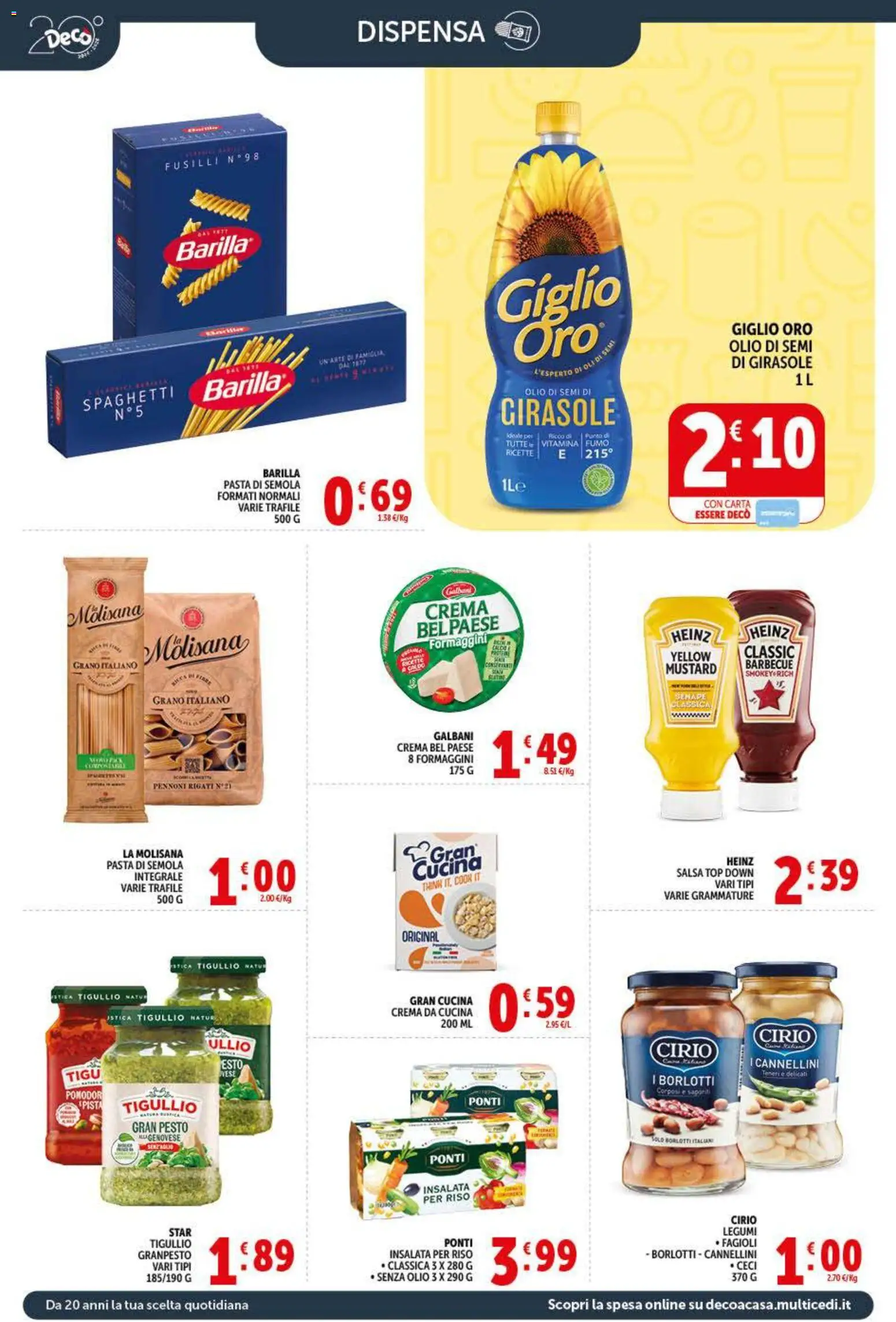 Volantino Decò del 20.05.2026 | Pagina: 8 | Prodotti: Cannellini, Barbecue, Top, Pasta