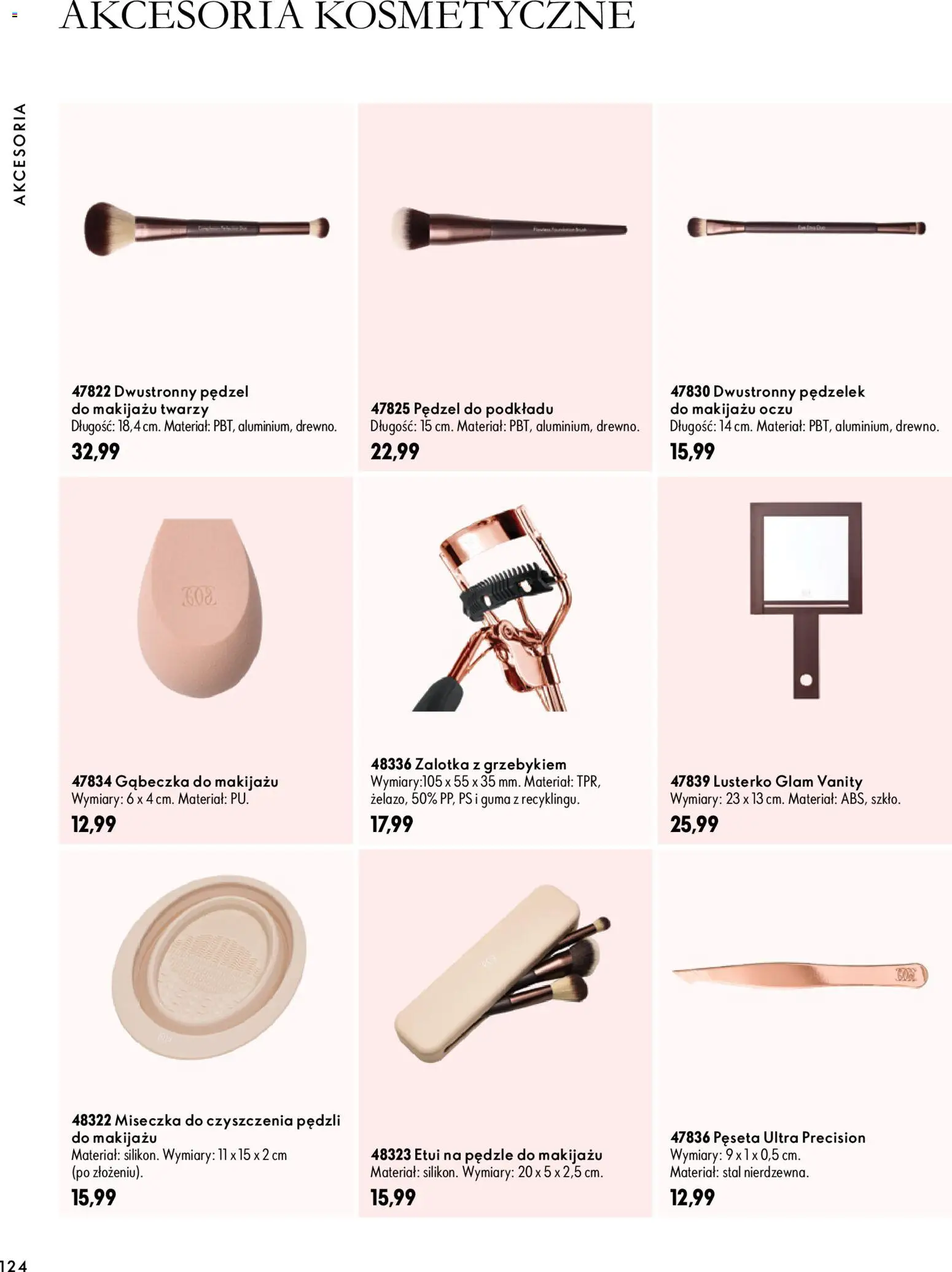 Oriflame Katalog 14 2026 od 30.09.2026 | Strona: 124 | Produkty: Pędzel, Pędzle do makijażu