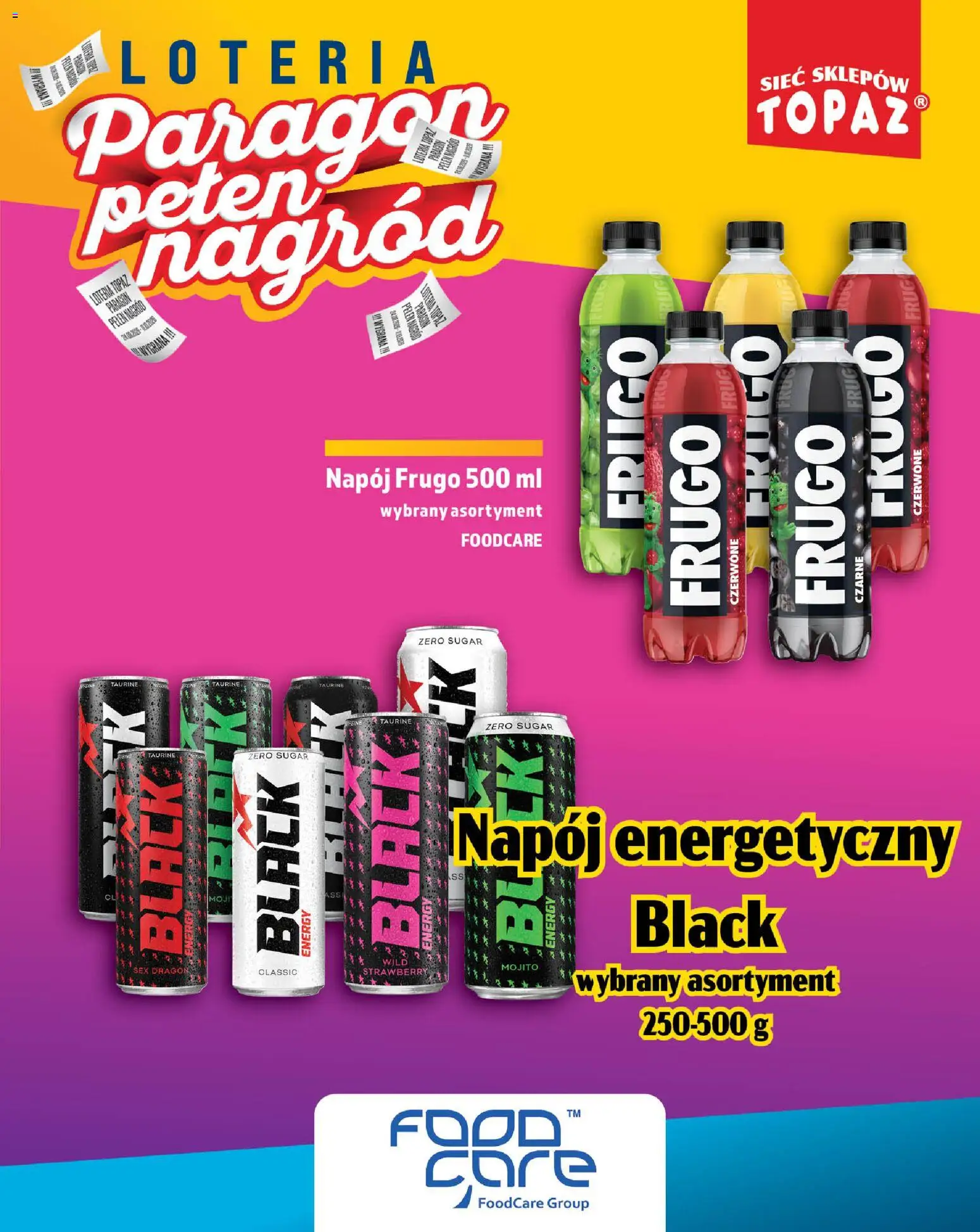 Topaz gazetka - Loteria Paragonowa od 24.08.2026 | Strona: 69 | Produkty: Napój energetyczny