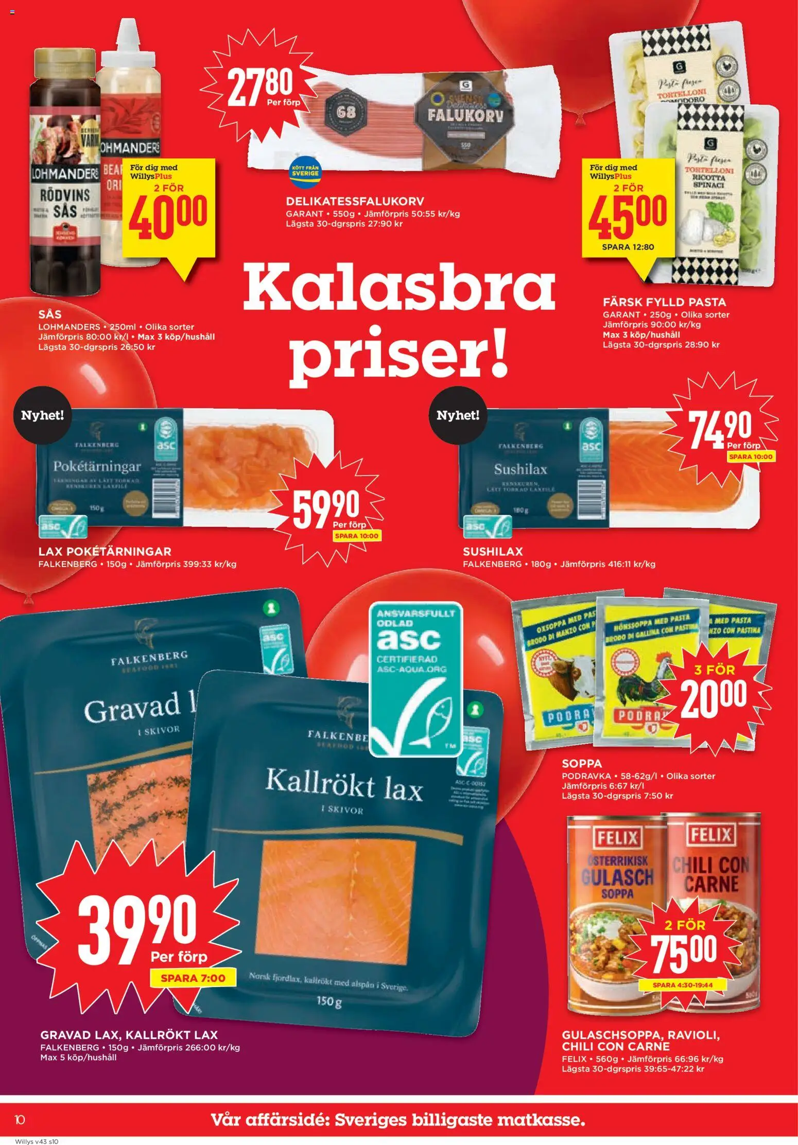 Willys reklamblad aktuell från 19/10/2026 | Sida: 10