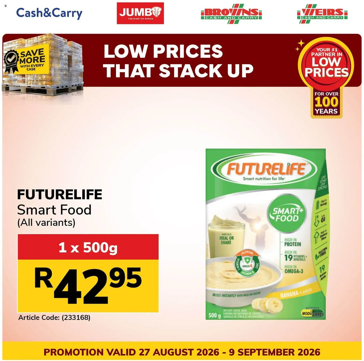 New Jumbo catalogue – valid from 27/08/2026 | Page: 6 | Products: Case, Protein, Milk