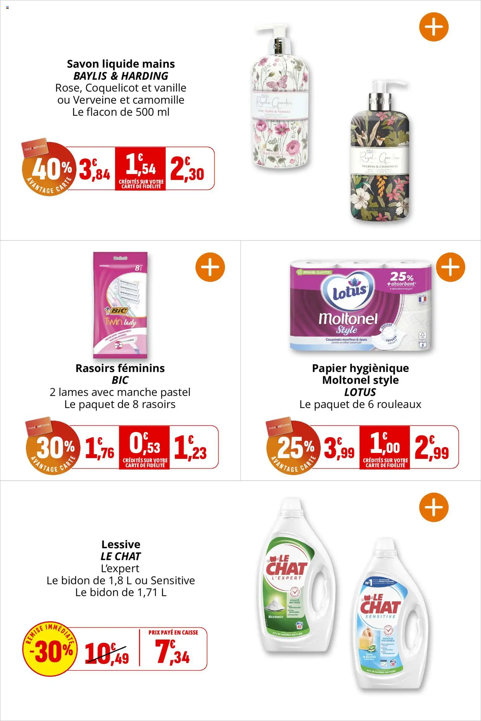 {H1} | Page: 37 | Produits: Lessive Le Chat, Savon, Lessive