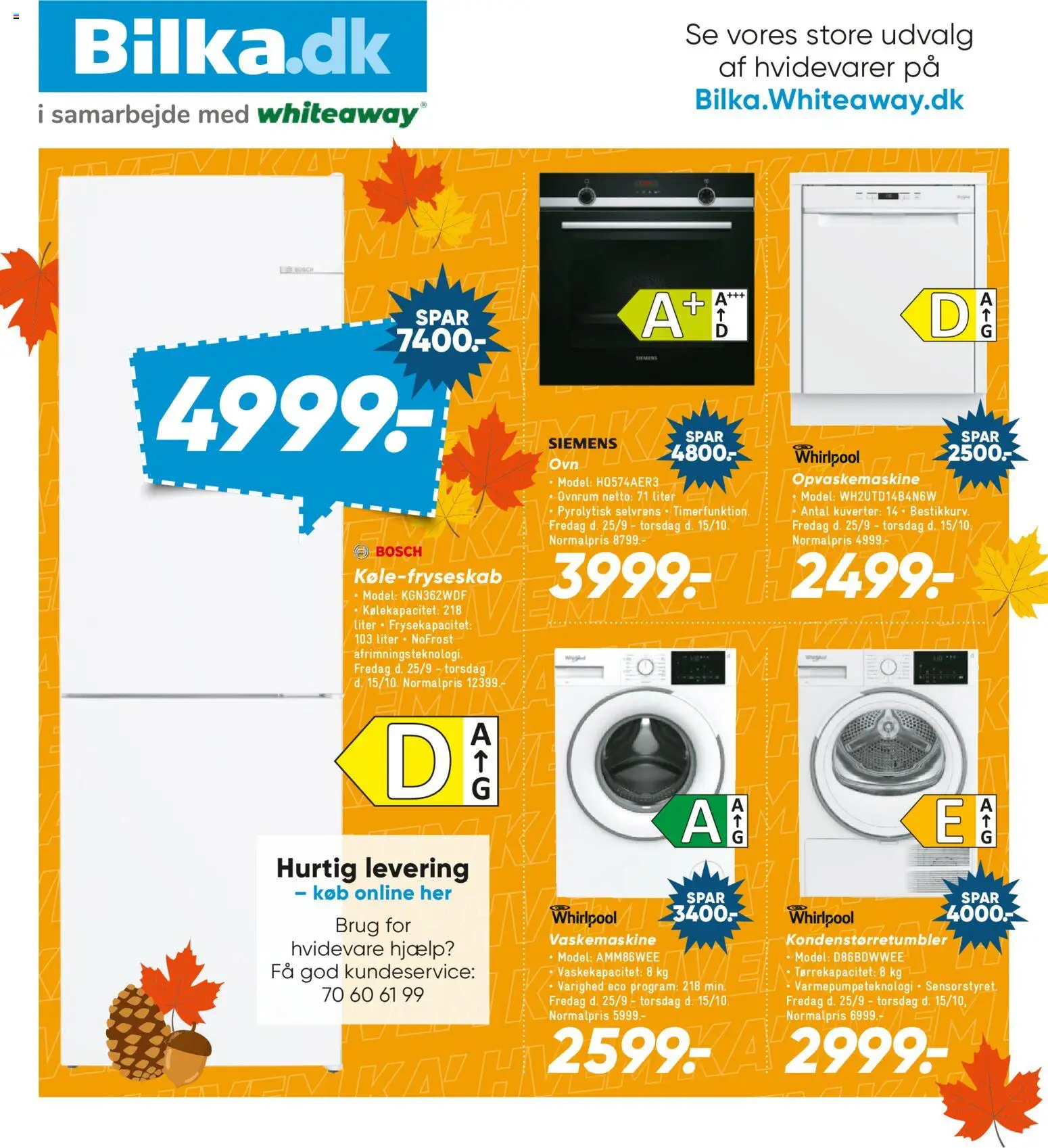 Bilka tilbudsavis – gyldig fra 25/09/2026 | Side: 27 | Produkter: Vaskemaskine, Opvaskemaskine