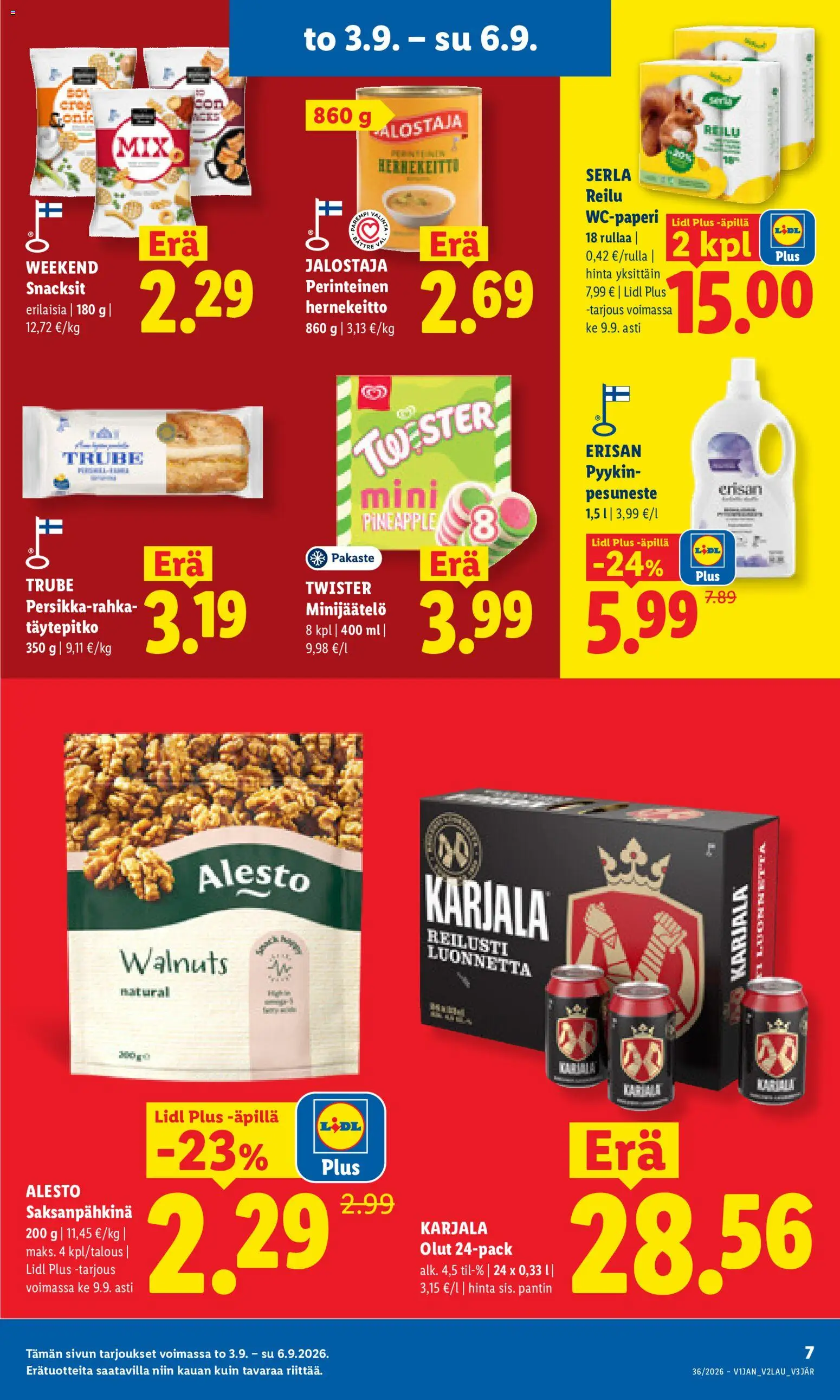 Lidl tarjoukset - Helsinki – voimassa 03/09/2026 alkaen | Sivu: 7