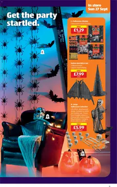 Preview of Aldi - Weekly offers Scottish Specialbuys valid from 24/09/2026 | Page: 13 | Products: Pumpkin, Hat, Bag