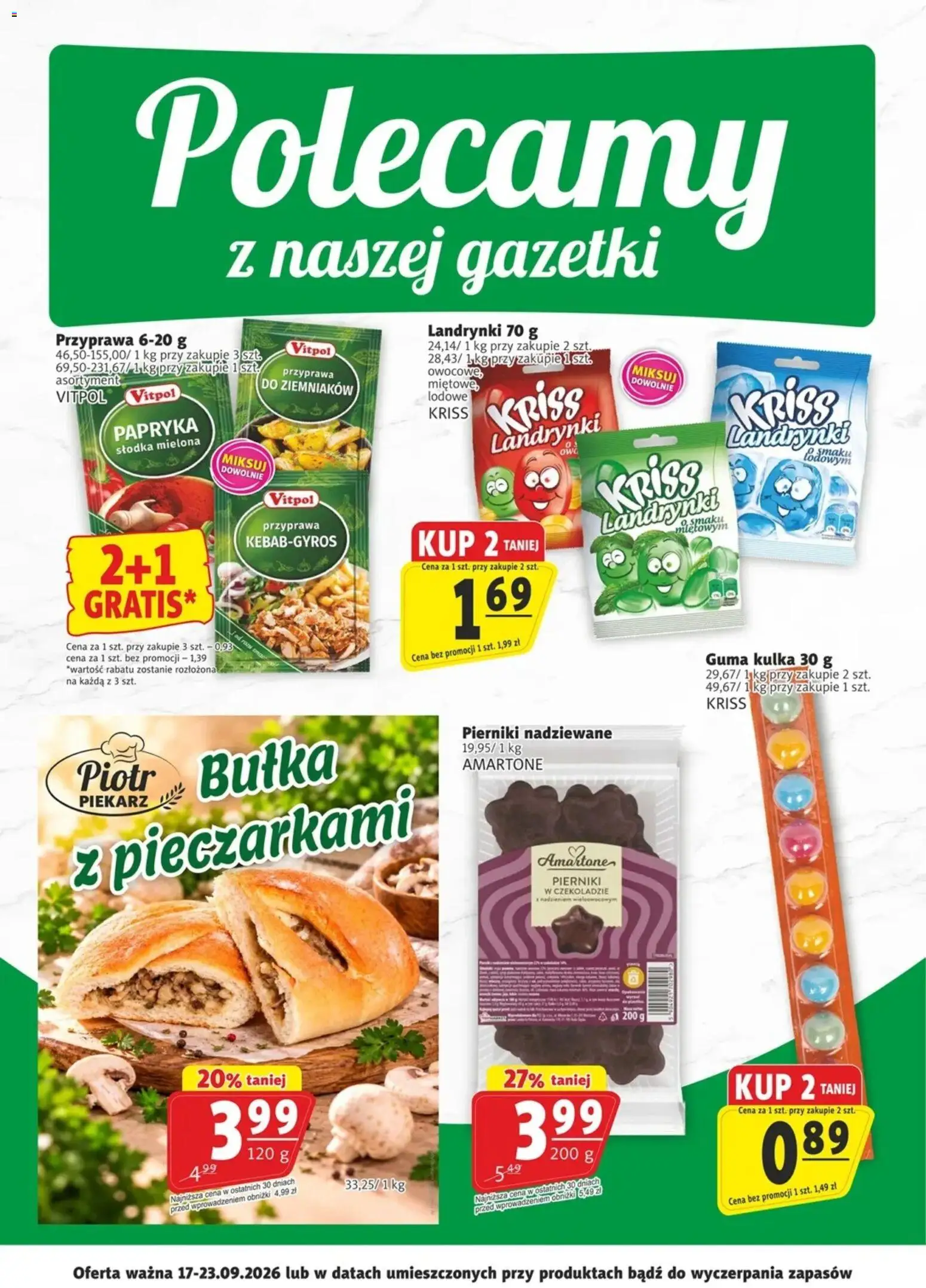 Prim Market promocje - Primcard od 17.09.2026 | Strona: 2 | Produkty: Przyprawa do ziemniaków, Pierniki, Papryka, Pierniki w czekoladzie