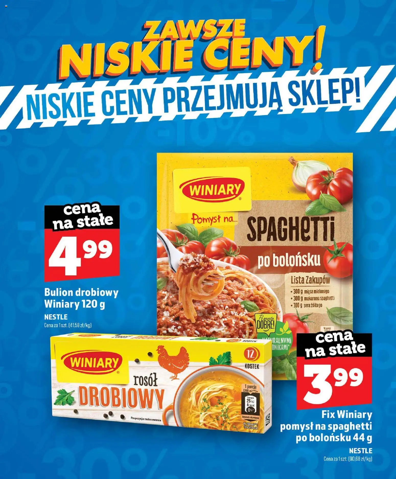 Topaz gazetka - Zawsze Niskie Ceny od 01.07.2026 | Strona: 33 | Produkty: Bulion drobiowy, Spaghetti, Bulion