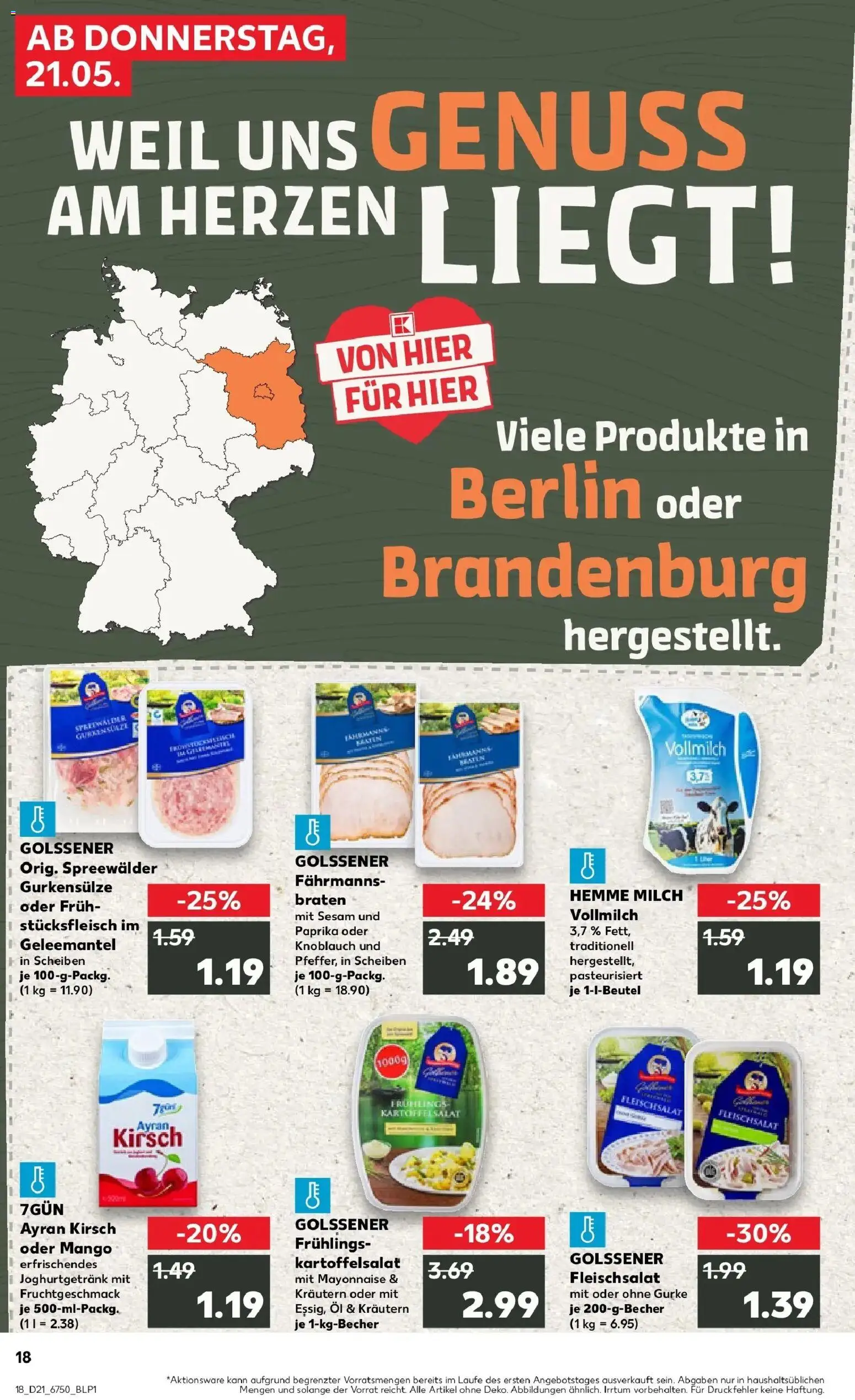 Kaufland Prospekt Cottbus – gültig ab 18.05.2026 | Seite: 23 | Produkte: Öl, Paprika, Mango, Knoblauch