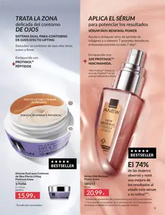 Vista previa Sérum Skin Renewal Power Anew, Sérum que ayuda a restaurar años de pérdida de colágeno y a obtener 7 potentes beneficios antienvejecimiento en solo 7 días. válido desde el 01.06.2026 | Página: 9 | Productos: Sérum, Crema