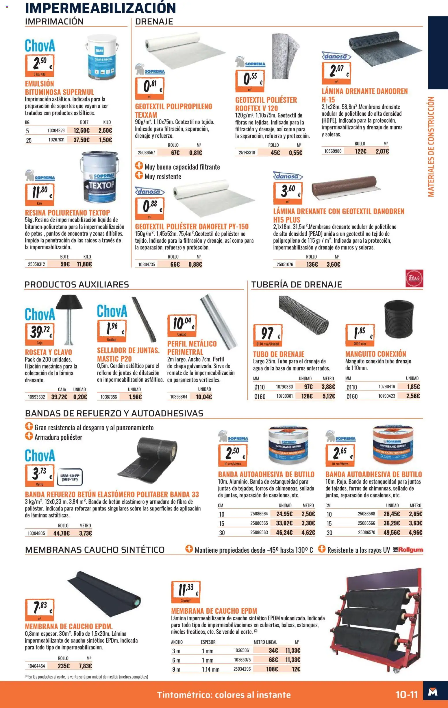 Obramat - Reformas Otono Imprenta Almacenes 35 Los Barrios 2026 │ válido desde el 09/10/2026 | Página: 11 | Productos: Agua, Caja