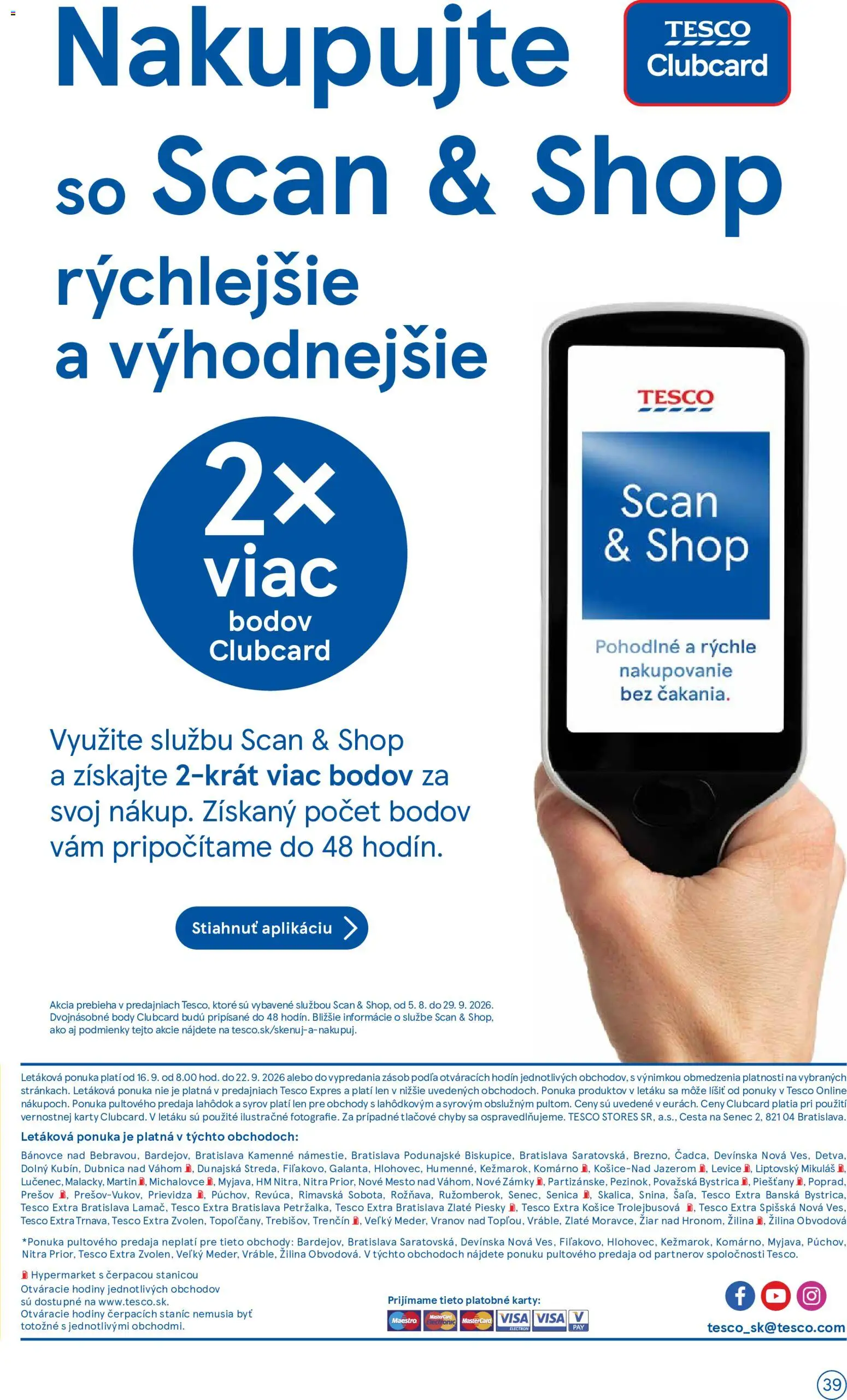 Nové Tesco akcie – leták je platný od 16.09.2026 | Strana: 39