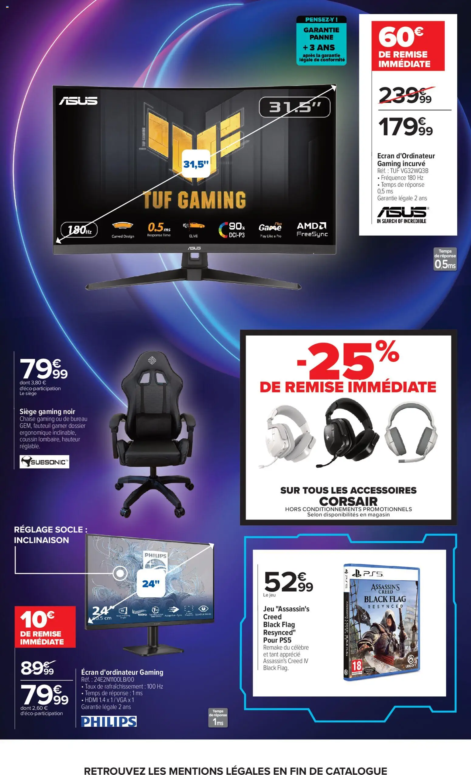 {H1} | Page: 5 | Produits: Bureau, Chaise gaming, Fauteuil, Chaise