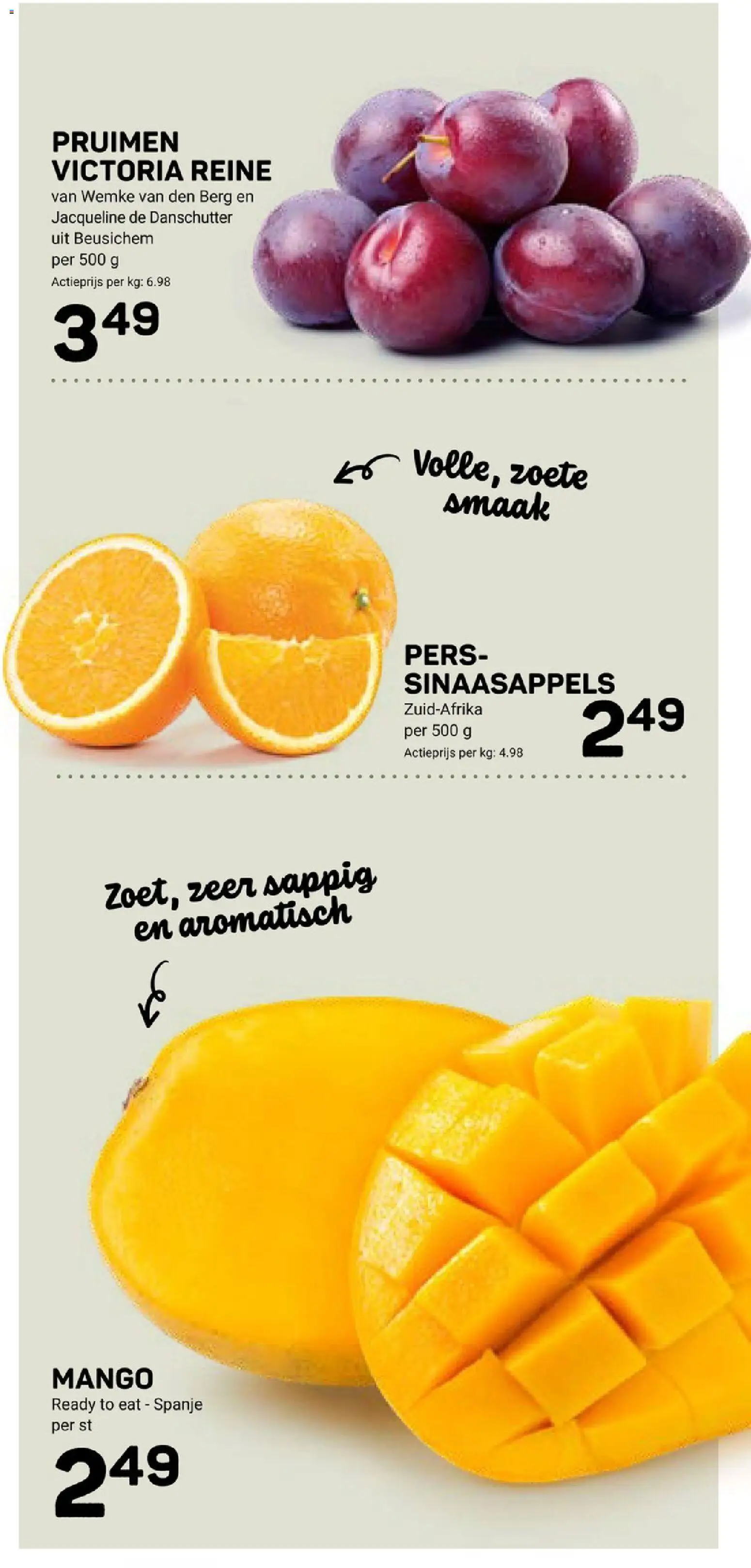{H1} | Pagina: 13 | Producten: Sinaasappels, Pruimen, Mango