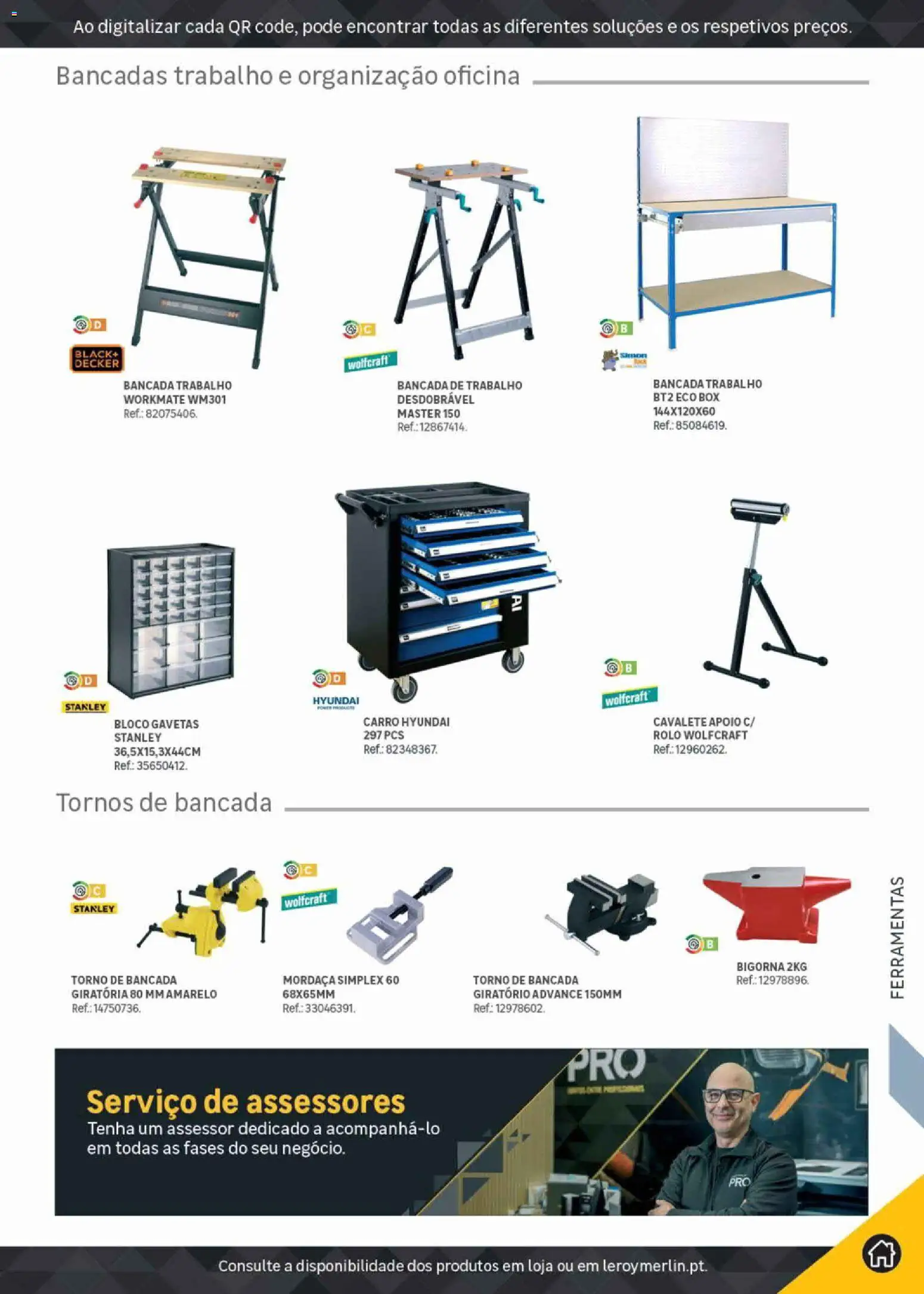Leroy Merlin Catálogo Pro │ válido de 09.06.2026 | Página: 359 | Produtos: Bancada, Ferramentas, Cavalete
