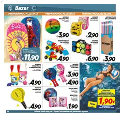 Anteprima del volantino SuperConveniente volantino Caltanissetta, San Cataldo, Avola, Lascari, Milazzo, Barcellona valido a partire dal 19/06/2026 | Pagina: 22 | Prodotti: Braccioli, Amaca, Racchette, Pallone