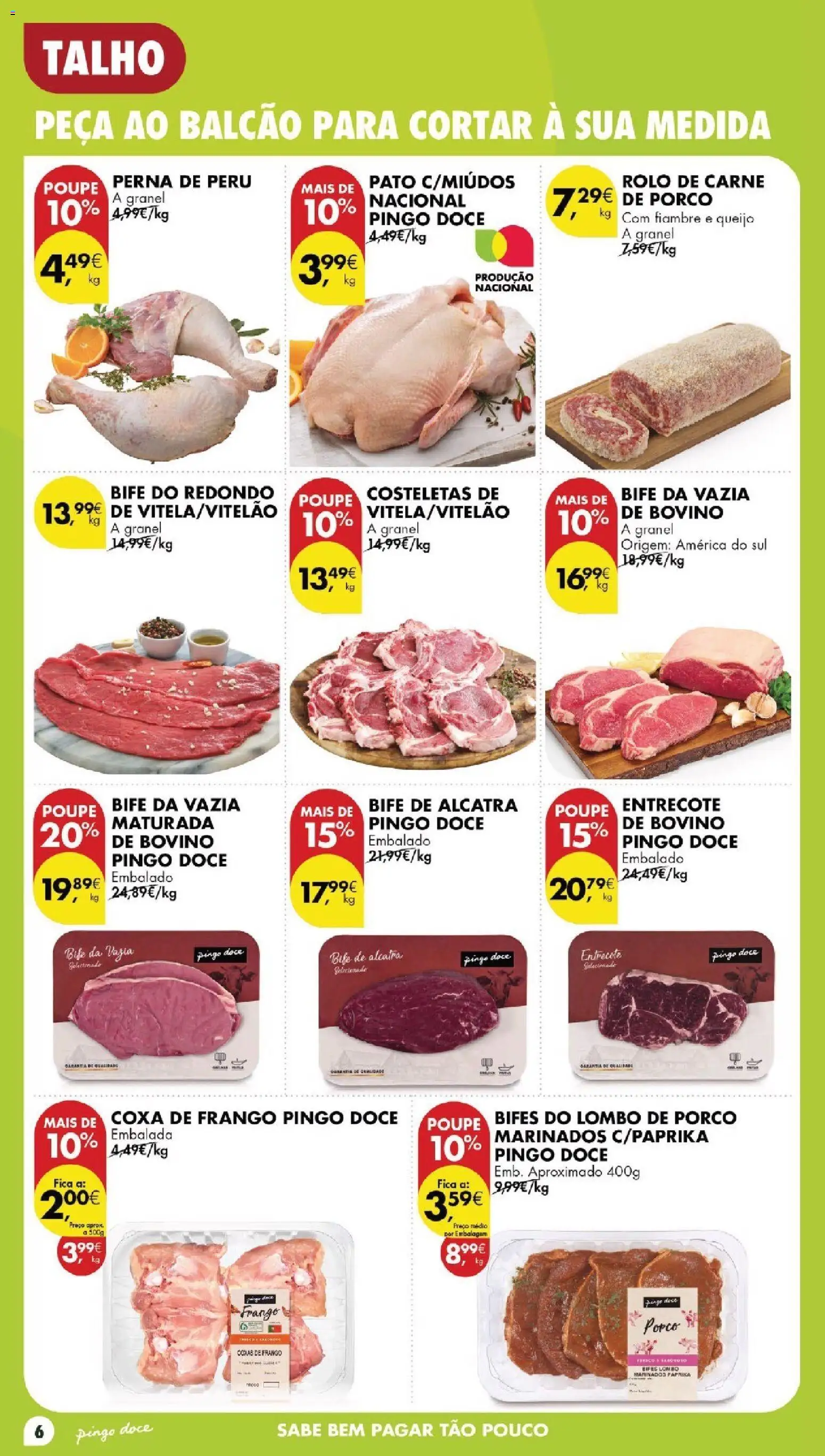 Pingo Doce folheto │ válido de 20/10/2026 | Página: 6 | Produtos: Fiambre, Lombo, Carne, Bife de alcatra