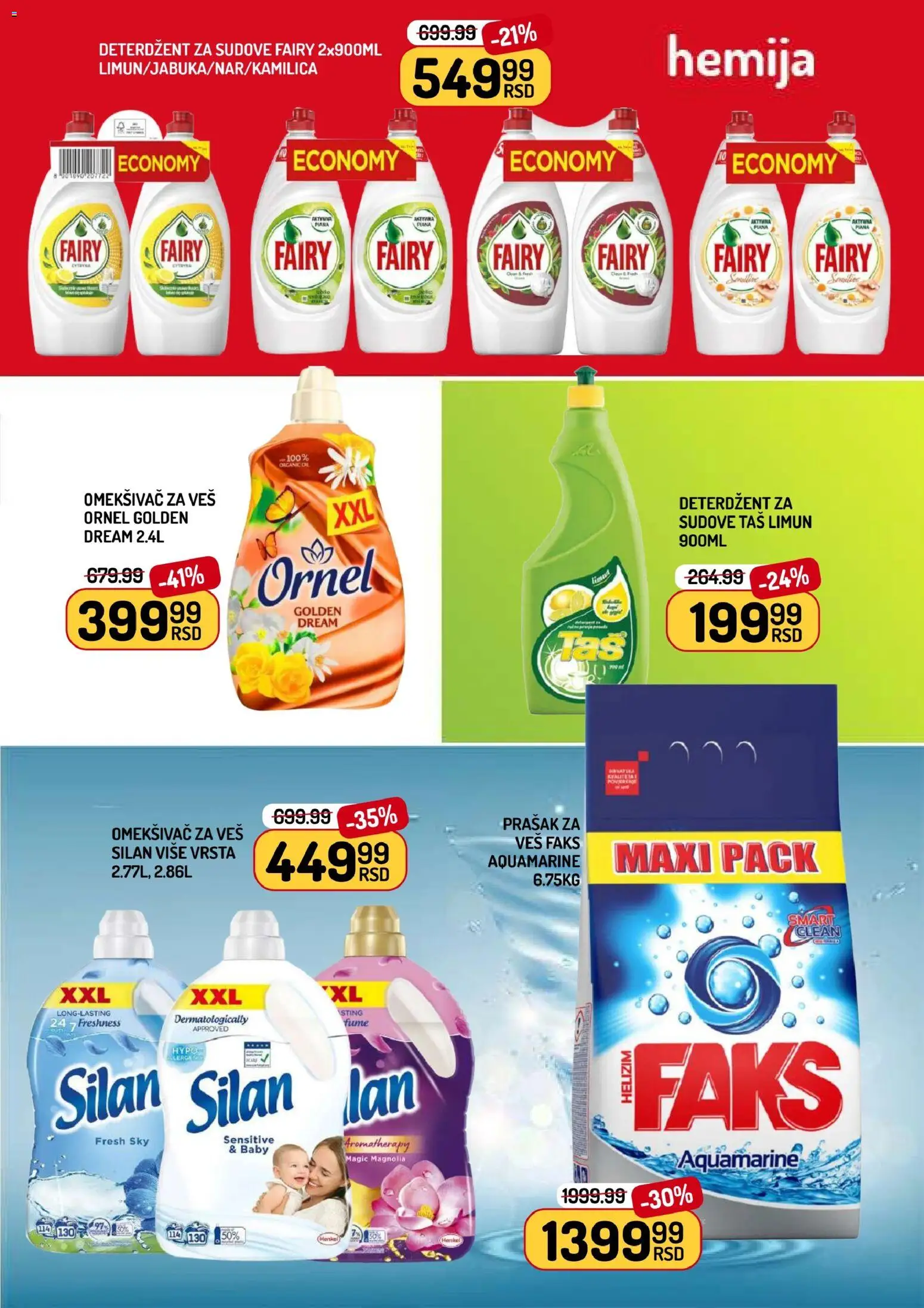 Aman katalog - važi od 08.05.2026 | Strana: 11 | Proizvode: Deterdžent, Silan, Limun, Omekšivač za veš