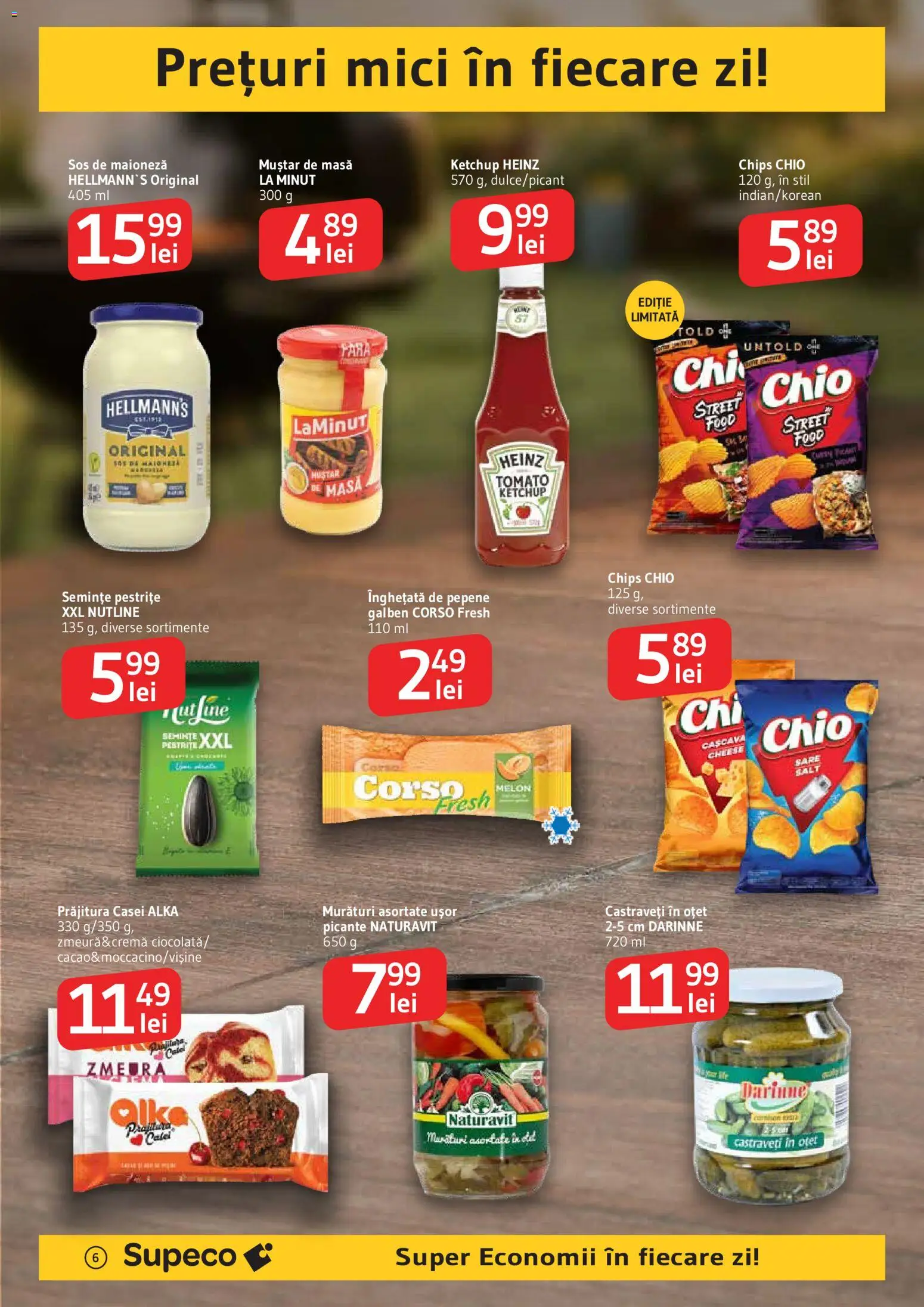 Noul catalog Supeco – valabil de la 06.08.2026 | Pagină: 6 | Produse: Masă, Mici, Ciocolată, Maioneză