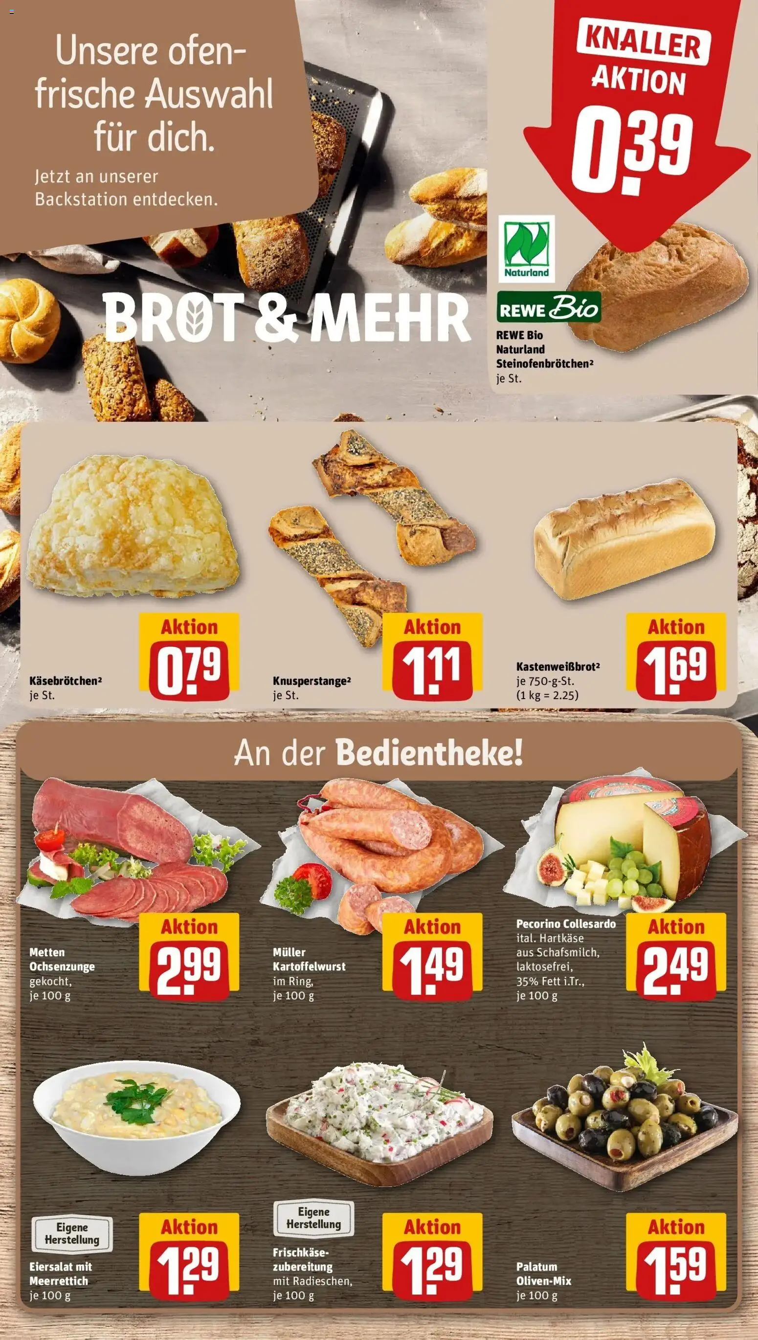 REWE Prospekt ab 31.08.2026 zum Blättern » Angebote | Seite: 11 | Produkte: Ofen, Brot, Frischkase