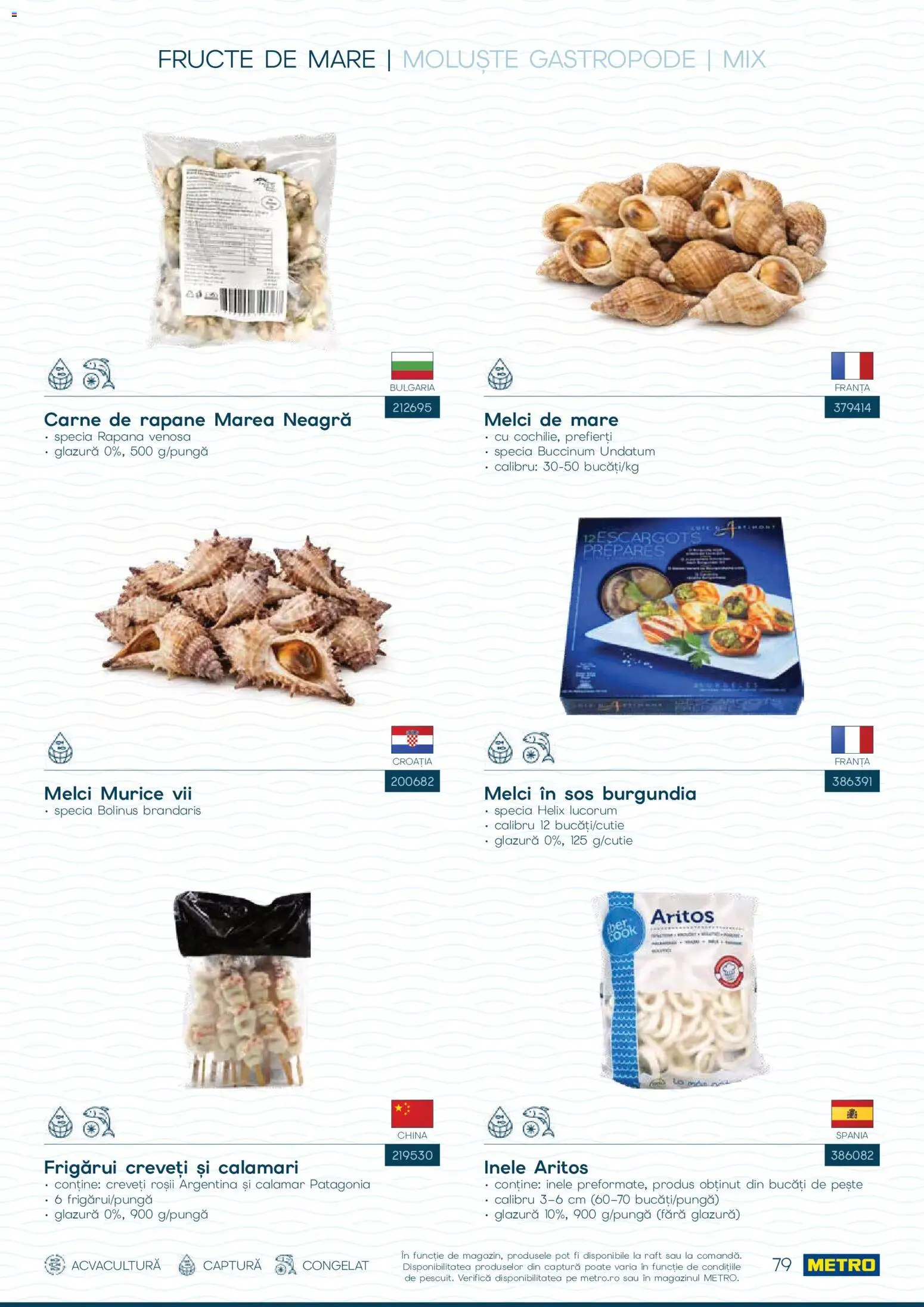 Noul catalog Metro – valabil de la 01.10.2026 | Pagină: 79 | Produse: Raft, Pește, Fructe, Sos