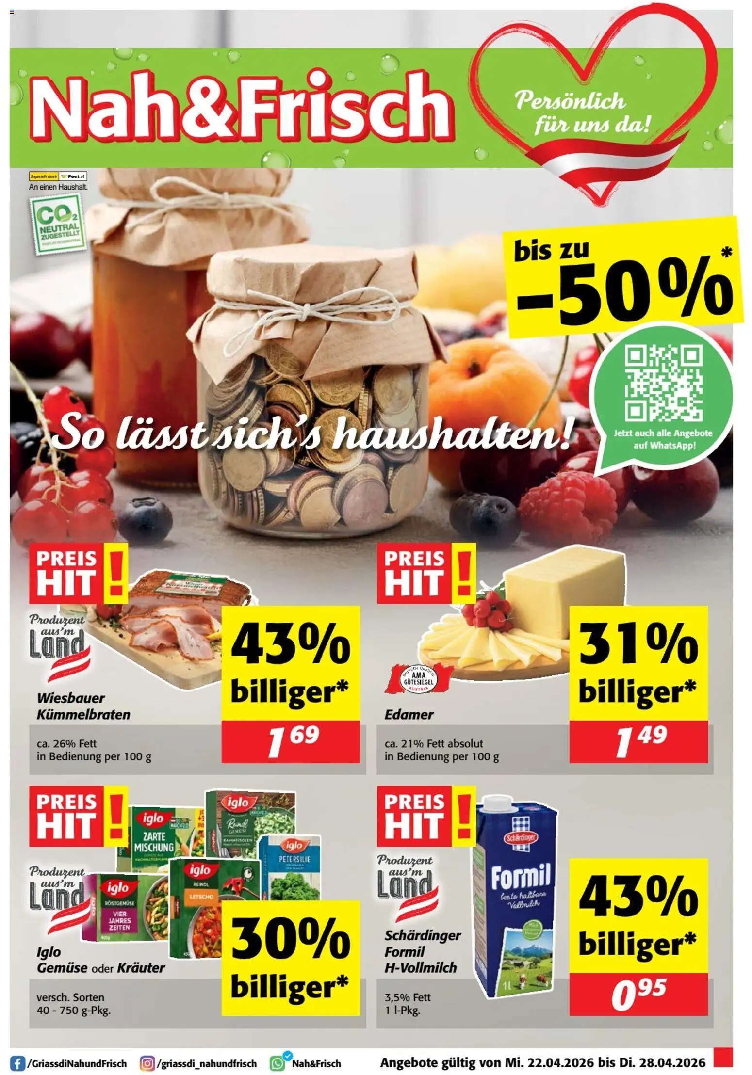 Nah und Frisch Flugblatt gültig ab 22.04.2026 | Seite: 1 | Produkte: Gemüse, Petersilie
