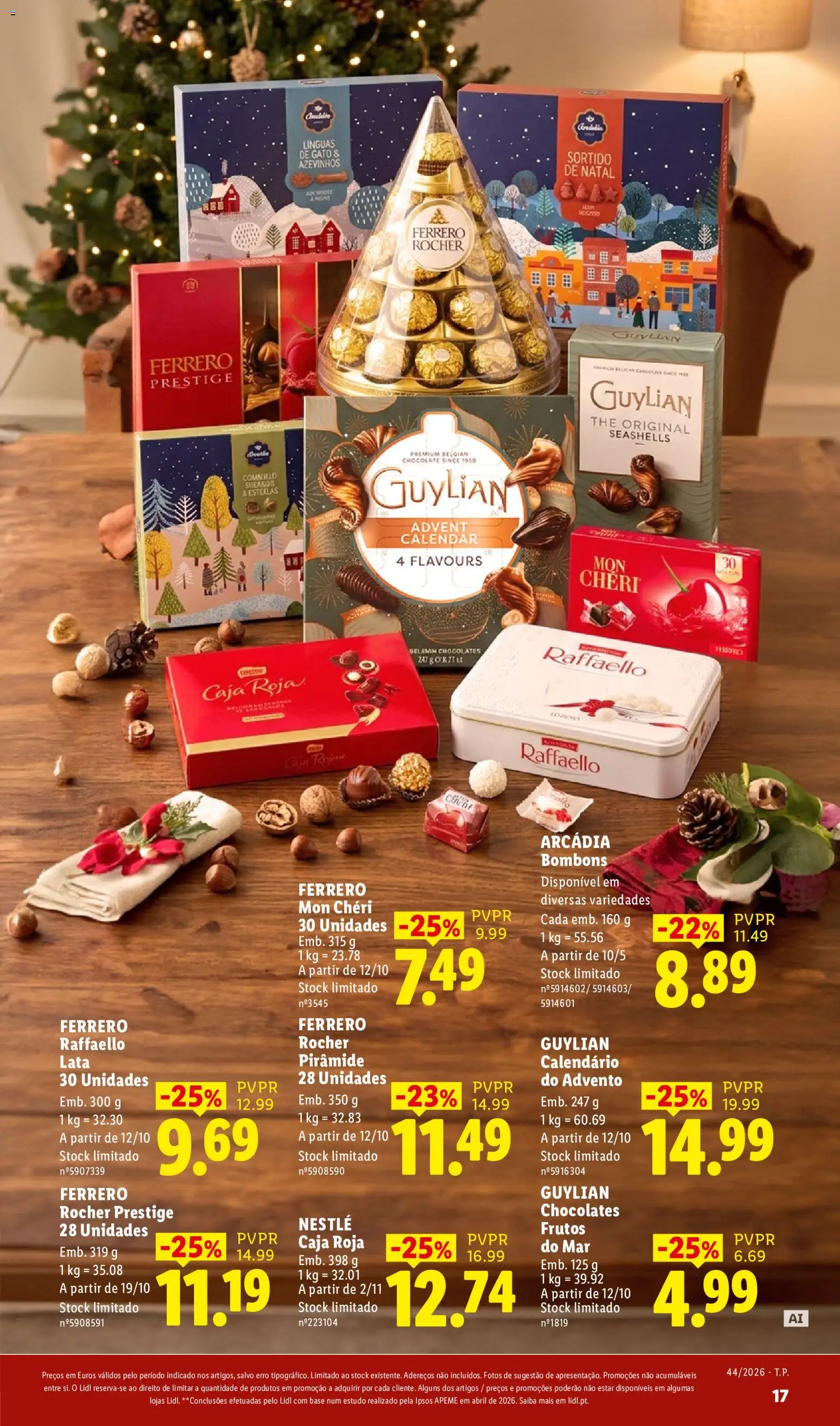 Lidl Folheto Especial Natal │ válido de 26/10/2026 | Página: 17 | Produtos: Base, Calendário do Advento, Nestlé, Frutos do mar