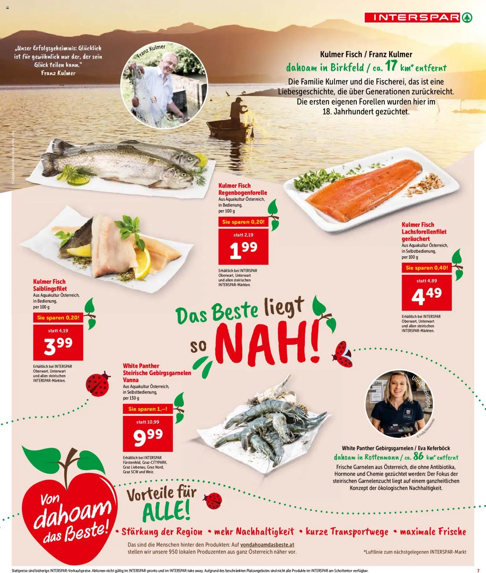 Interspar Flugblatt - Steiermark gültig ab 29.05.2026 | Seite: 7 | Produkte: Fisch