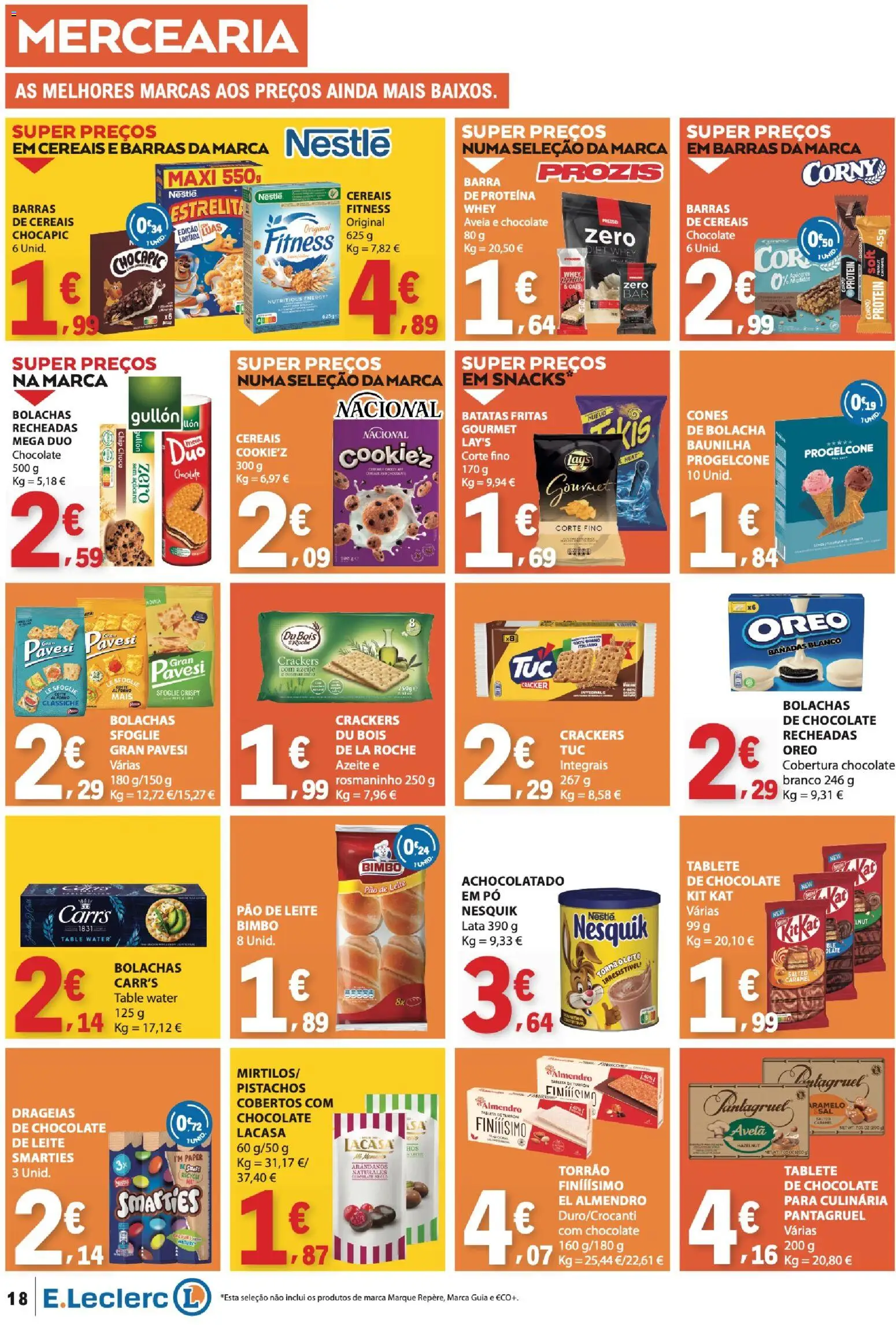 E.Leclerc folheto │ válido de 11.06.2026 | Página: 18 | Produtos: Forno, Bolachas, Pó, Leite