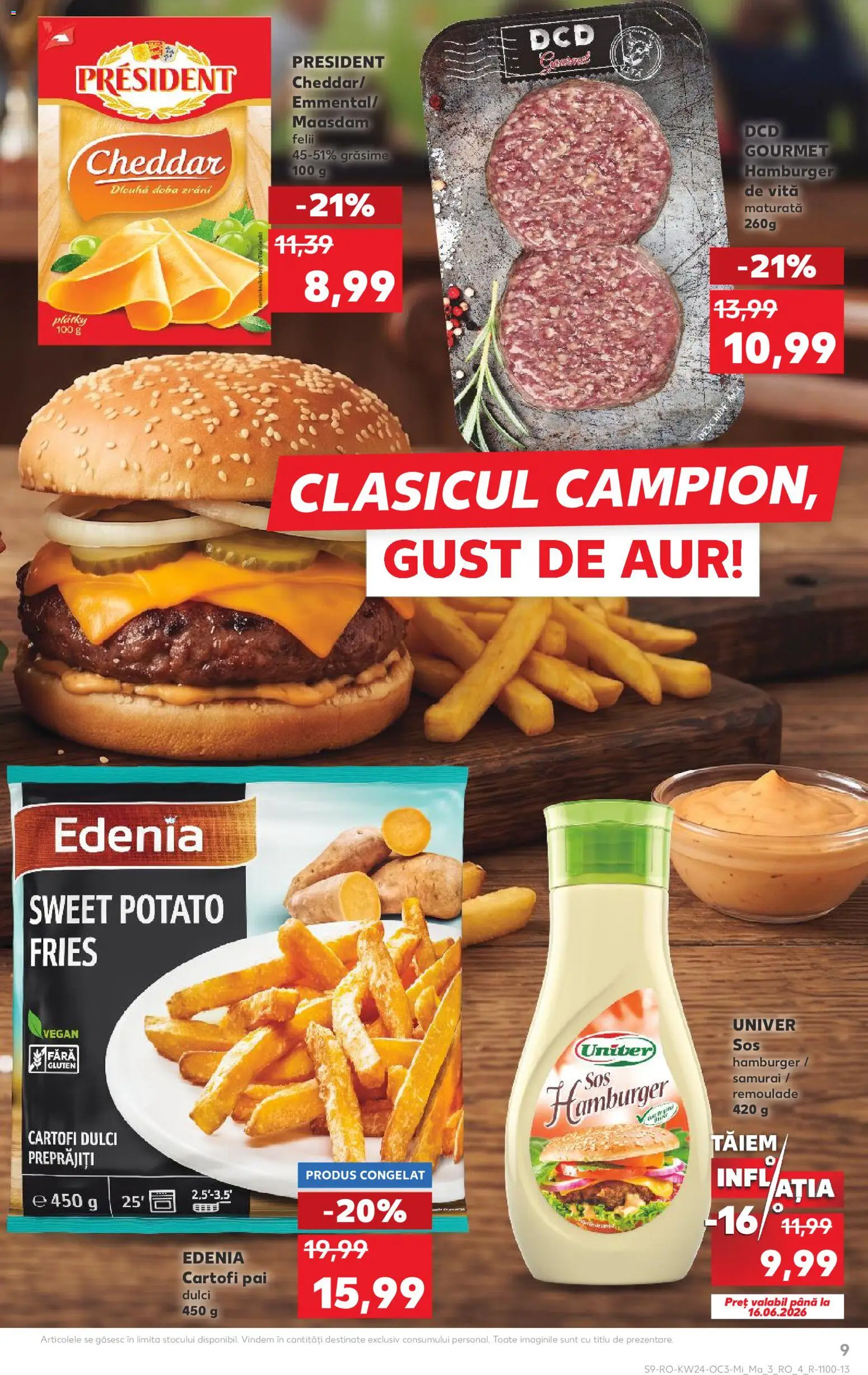 Noul catalog Kaufland – valabil de la 10.06.2026 | Pagină: 9 | Produse: Taneli organik hardal, Cartofi, Sos