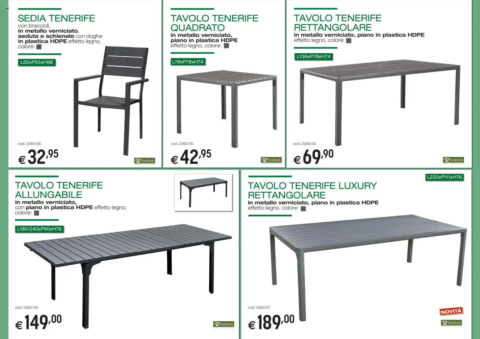 Volantino Brico OK del 05/03/2026 | Pagina: 4 | Prodotti: Tavolo, Sedia